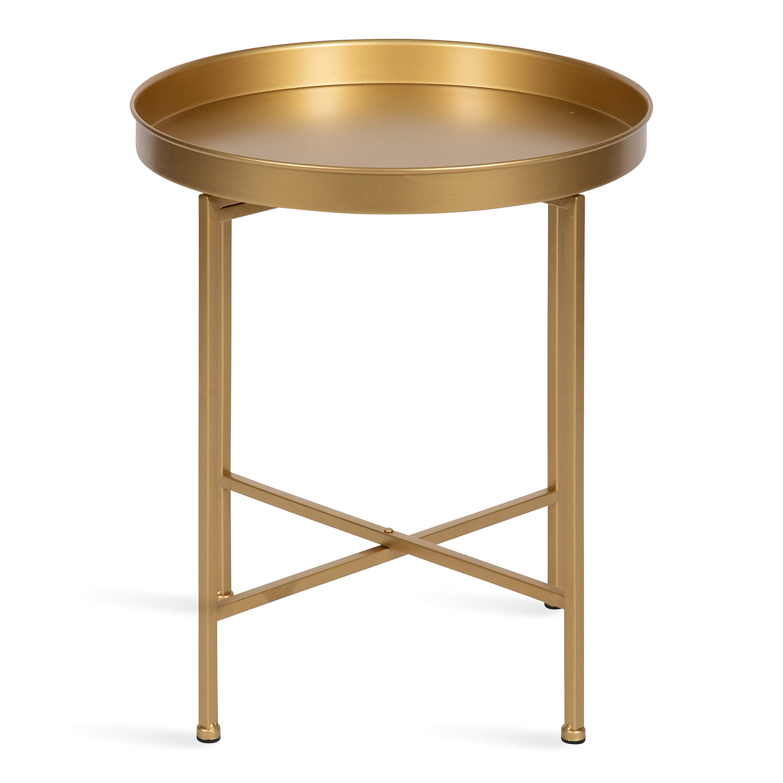 Kate and Laurel Celia Glam Round Side Table - 18.25