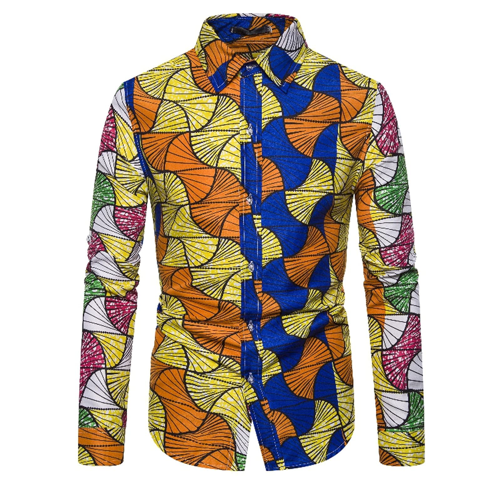 Men's Short Sleeve Casual Shirt - Loose Fit Long Lapel Printed Tee for Summer | S-XXL Sizes | Perfect for Beach, Vacation & Everyday Wear