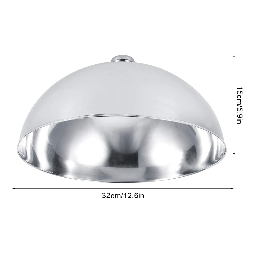 Stainless Steel Food Cover Dome - 12.5 Inch Plate Lid for Buffet, Restaurant & Catering - Keep Meals Warm & Fresh - Ideal for Hotel Banquets, Wedding Receptions & Party Serving