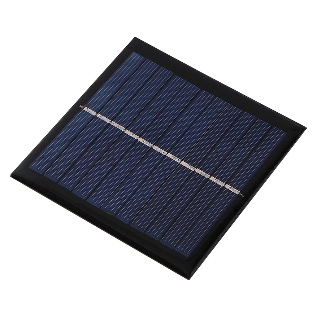 Portable Solar Phone Charger with USB - 95X95mm Compact Solar Panel for iPhone, Android, Camping & Outdoor Use - Includes LED Lights for Emergency Power Backup