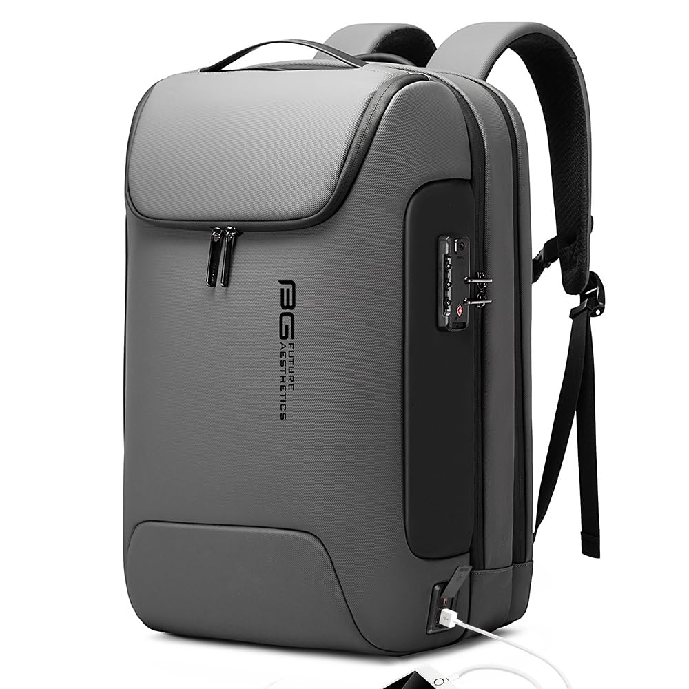 BANGE Anti-Theft Backpack with TSA Lock - Waterproof Travel Backpack with YKK Zipper - High-Tech Business Laptop Backpack for Men & Women - Fits 17.3 Inch Notebook - Perfect for Commuting, Business Trips & College Use