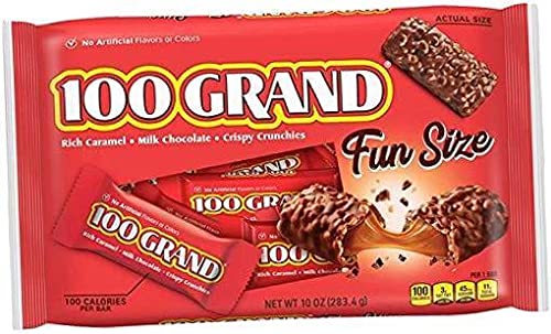 Fun Size Laydown Bag, 10 Ounce (10 Pack) - Perfect for Halloween Treats, Party Favors & Travel Snacks