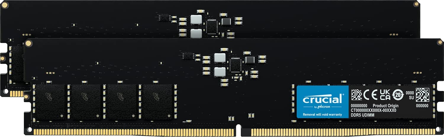 32GB DDR5 RAM 5600MHz (PC5-44800) Desktop Memory - Intel XMP & AMD EXPO Compatible for Gaming PCs and Workstations - MYD5 32GB5600 - Perfect for High-Performance Gaming, Video Editing, and 3D Rendering