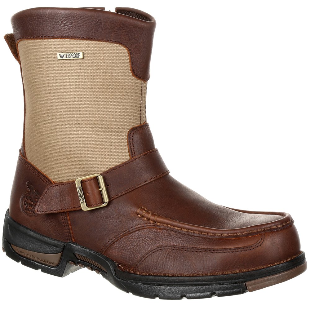 Georgia Boot Men's Athens Industrial Work Boots - Waterproof, Slip-Resistant, Steel Toe - Perfect for Construction, Landscaping & Heavy Duty Work
