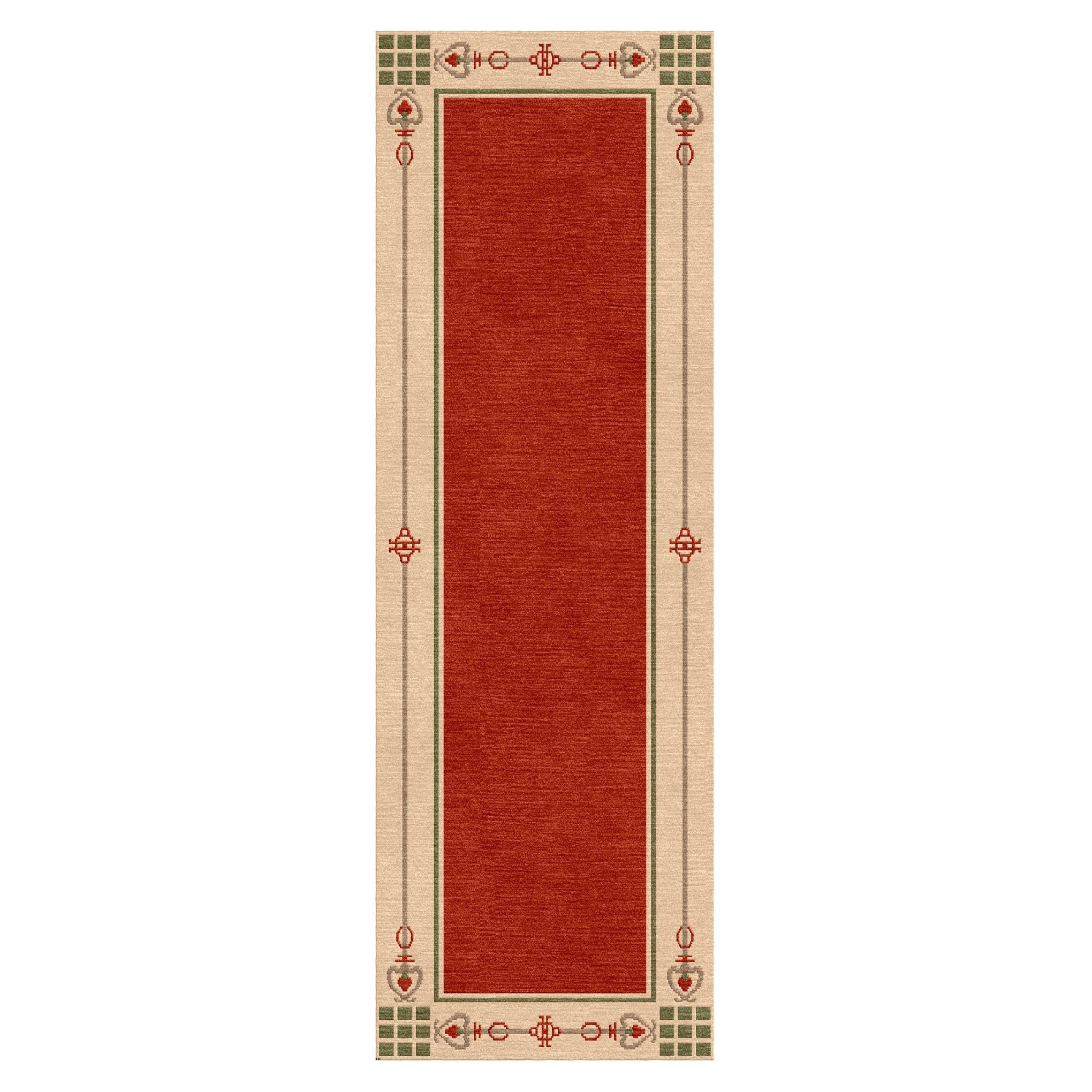 Highland Park Red Area Rug - Soft & Durable Handmade Carpet for Living Room, Bedroom, or Office Decor