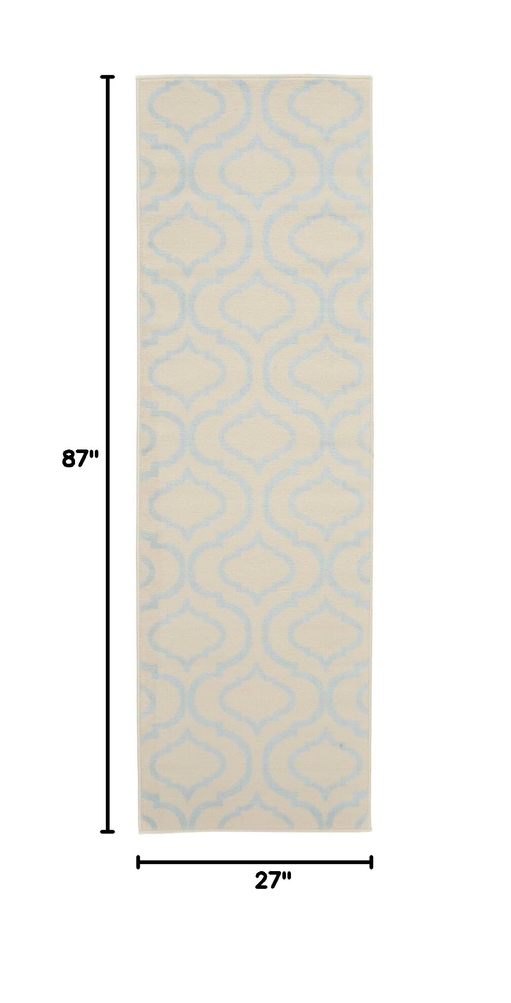 Nourison Jubilant Trellis Ivory/Blue 2'3