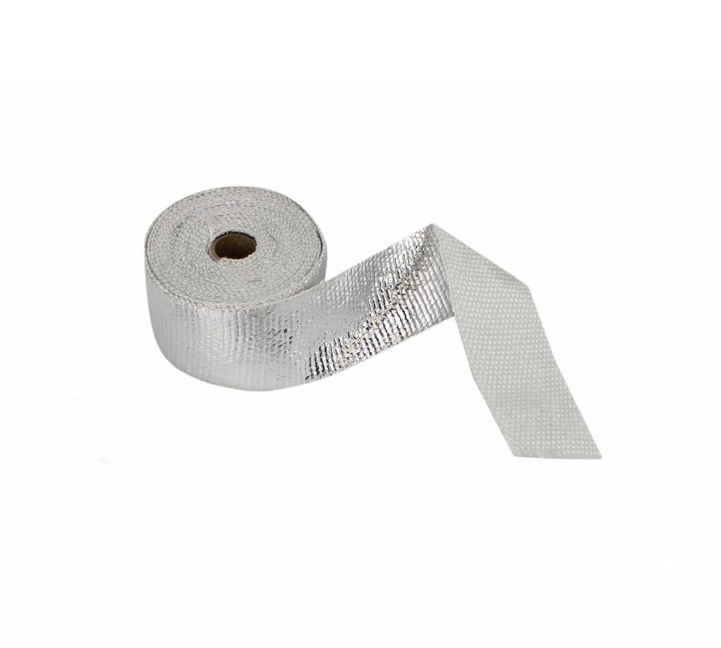 High-Temperature Exhaust Pipe Wrap & Heat Shield Tape - Fiberglass, Basalt (Titanium), Vermiculite or Foil Faced Options for Automotive, Motorcycle & Marine Engine Protection