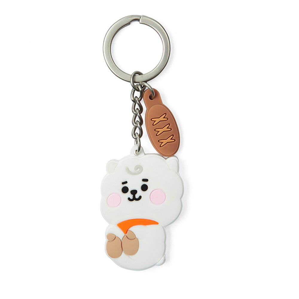 BT21 Baby Cute Cartoon Silicone Keychain - Kawaii Keyring for Backpacks, Bags, and Gifts - Perfect for BTS Fans and K-Pop Lovers