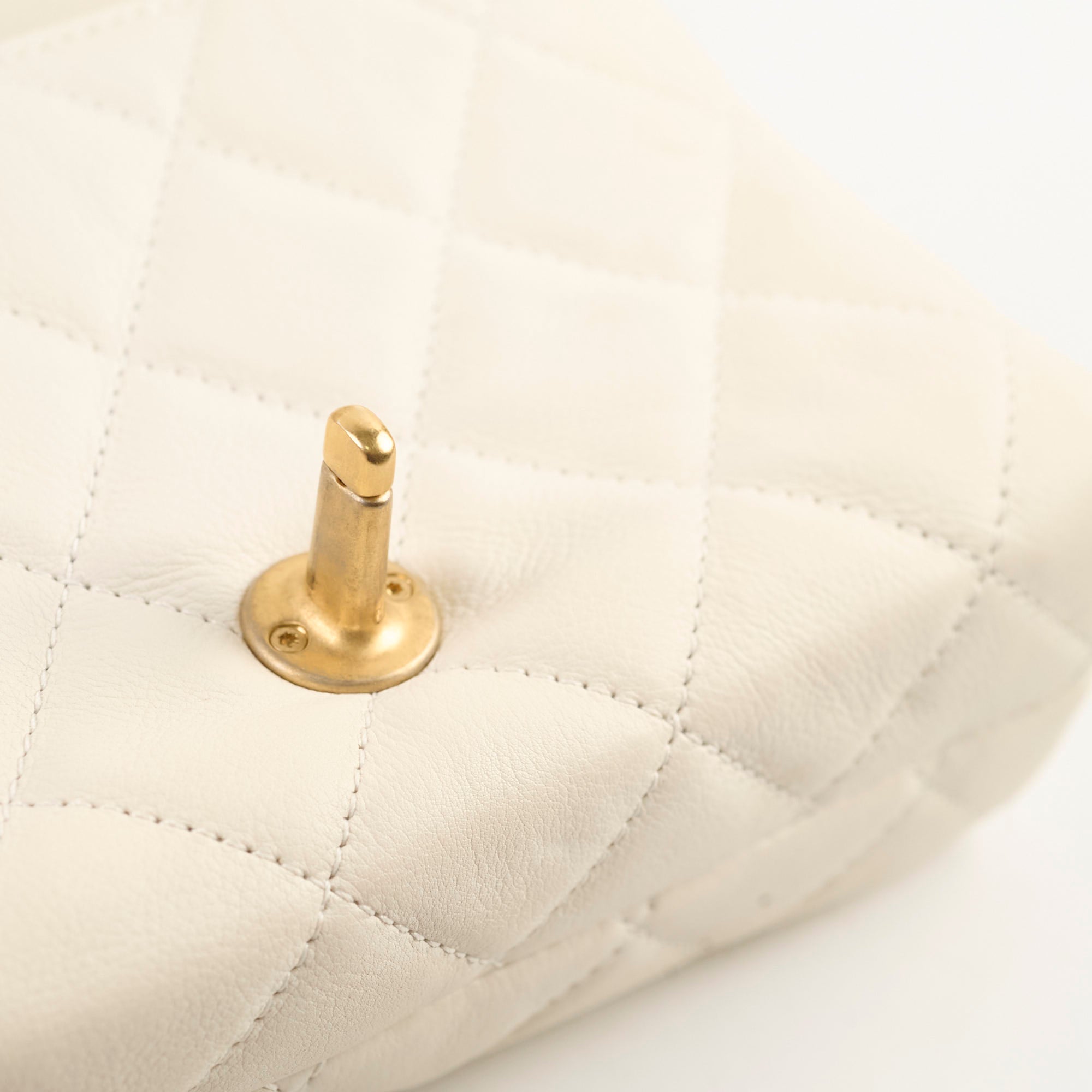Chanel Calfskin Accordion Pearl Flap Bag White 28 Series - Luxury Designer Handbag for Women, Perfect for Evening Parties & Special Occasions