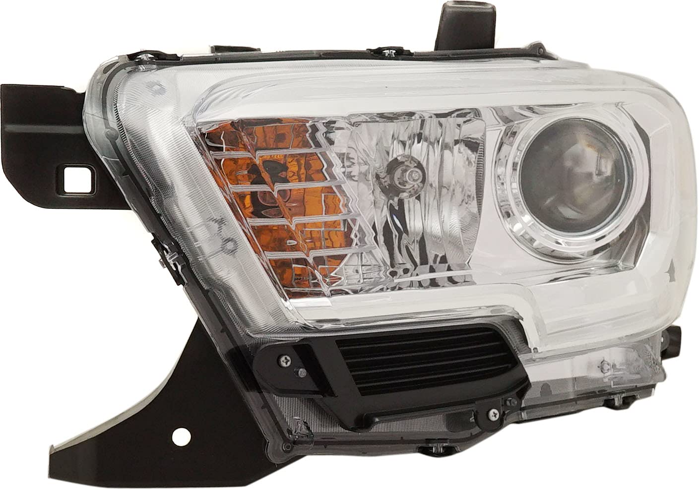 **Garage-Pro Driver Side Headlight Assembly for Toyota Tacoma 2019-2023 - Halogen Replacement with Bulbs, Fog Light Compatible (Excludes LED DRL) - Replaces OEM# 8115004262 - Perfect for Night Driving & Off-Road Adventures**