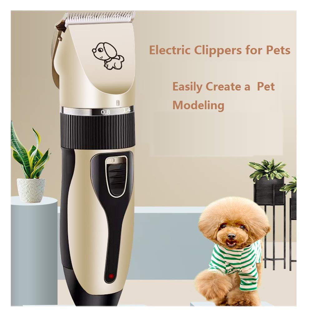 Mikayoo Professional Pet Grooming Clippers - Rechargeable Electric Dog & Cat Hair Trimmer Kit for Home Use | Gentle & Quiet Pet Shaver for Dogs, Cats, Small Animals | Perfect for Bathing, Shedding & Grooming Sessions