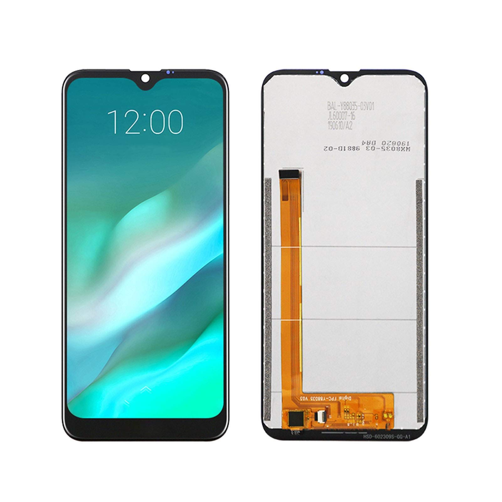 Original 6.1 Inch Touch Screen + 1280x600 LCD Display Assembly Replacement for Doogee Y8 Android 9.0 Phone - Screen Repair Kit (Without Frame) | Perfect for DIY Phone Screen Fix & Mobile Device Maintenance