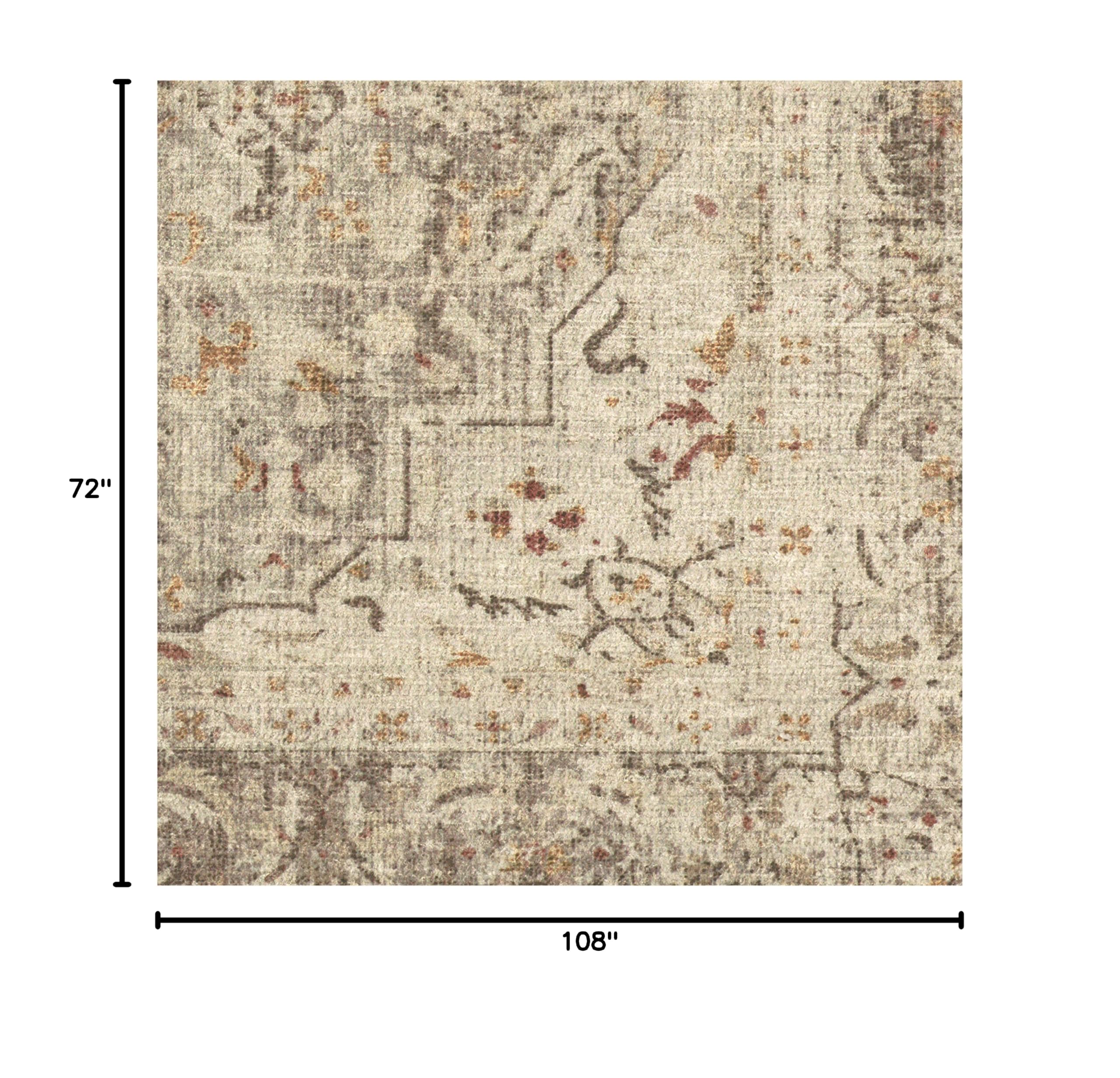 Ruggable Washable 6x9 Area Rug - Sarrah Hazel | Non-Slip Premium Rug for Living Room, Bedroom, Kitchen, Office & Classroom | Perfect for High-Traffic Areas & Pet-Friendly Homes