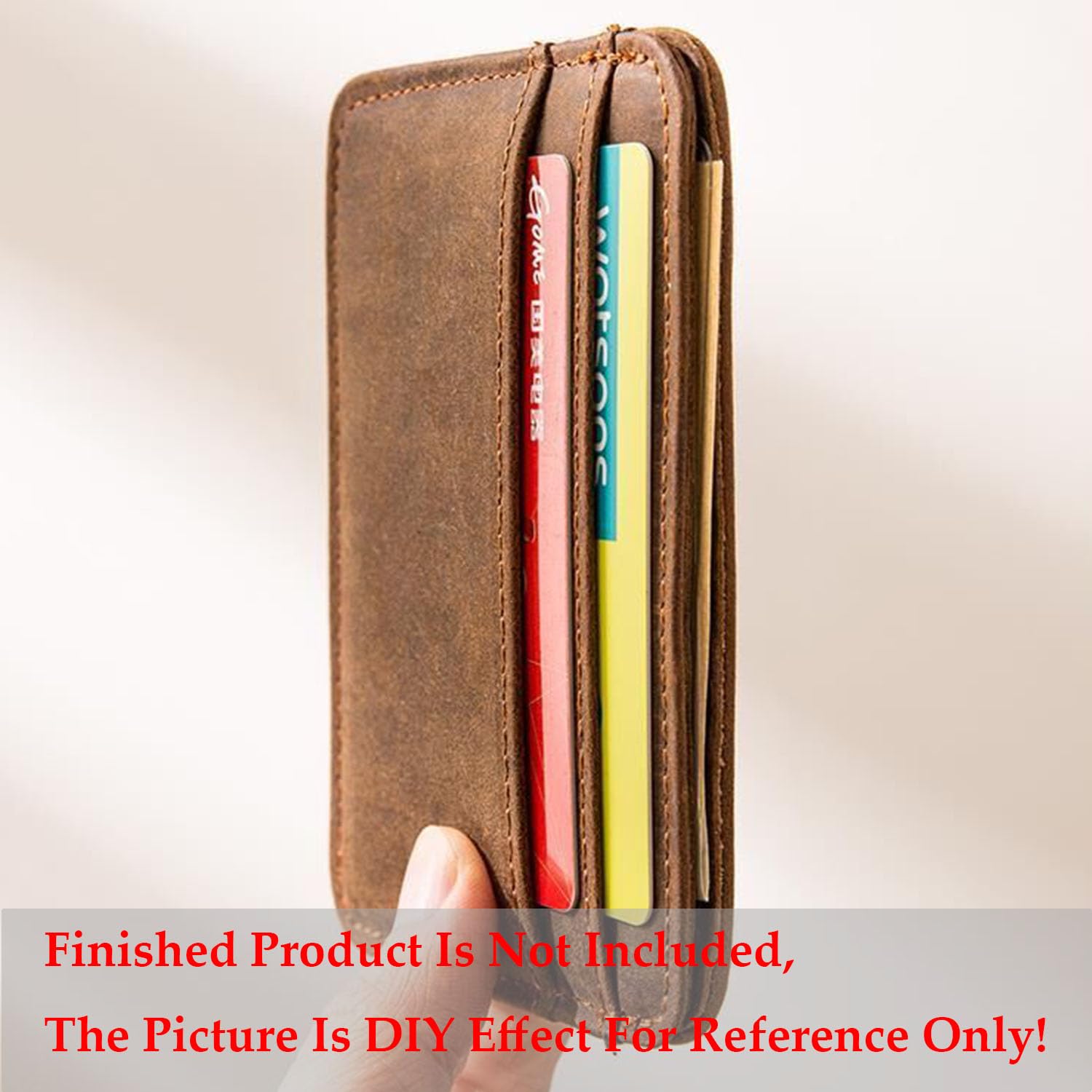 RIVEENY Acrylic Leather Wallet Template - Coin Purse & Leather Craft Pattern for DIY Wallet Making - Perfect for Leatherworking, Crafting, and Handmade Accessories