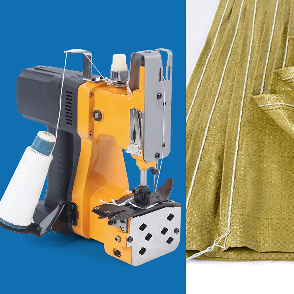 Heavy Duty Industrial Electric Bag Sewing Machine - Portable Handheld Stitching Closer for Kraft Paper Bags, Woven Bags & Express Packages | Perfect for Packaging, Shipping & Warehouse Use