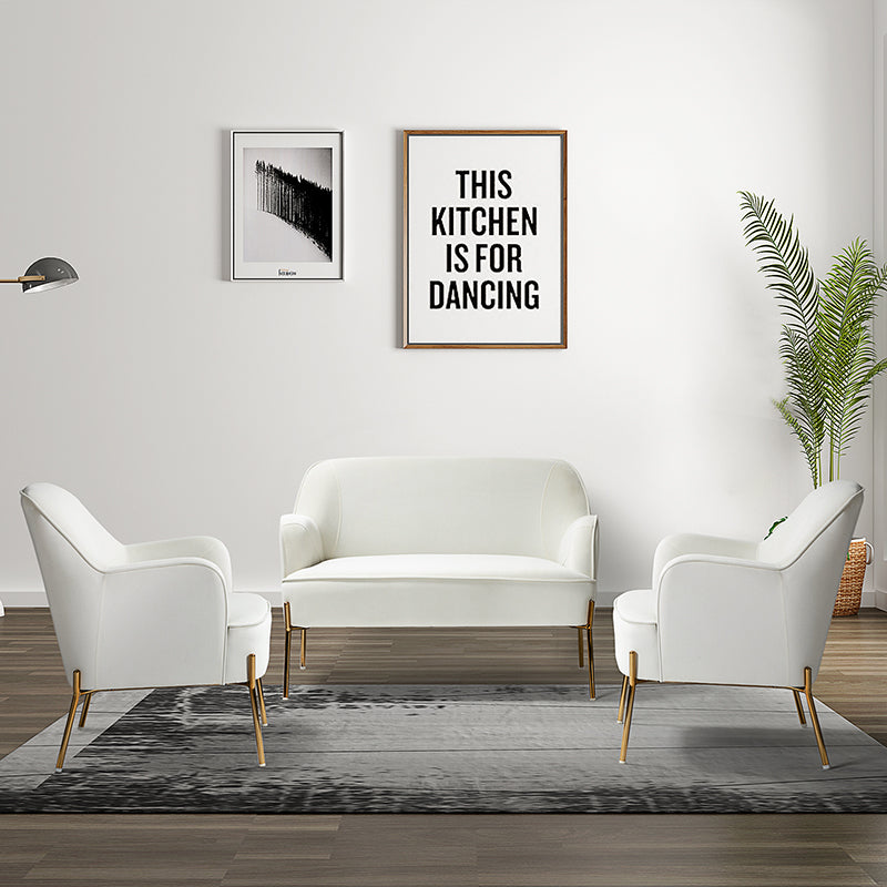 Modern 3-Piece Living Room Furniture Set - Sofa, Loveseat & Chair - Comfortable & Stylish for Small Spaces - Perfect for Apartments, Condos & Cozy Homes