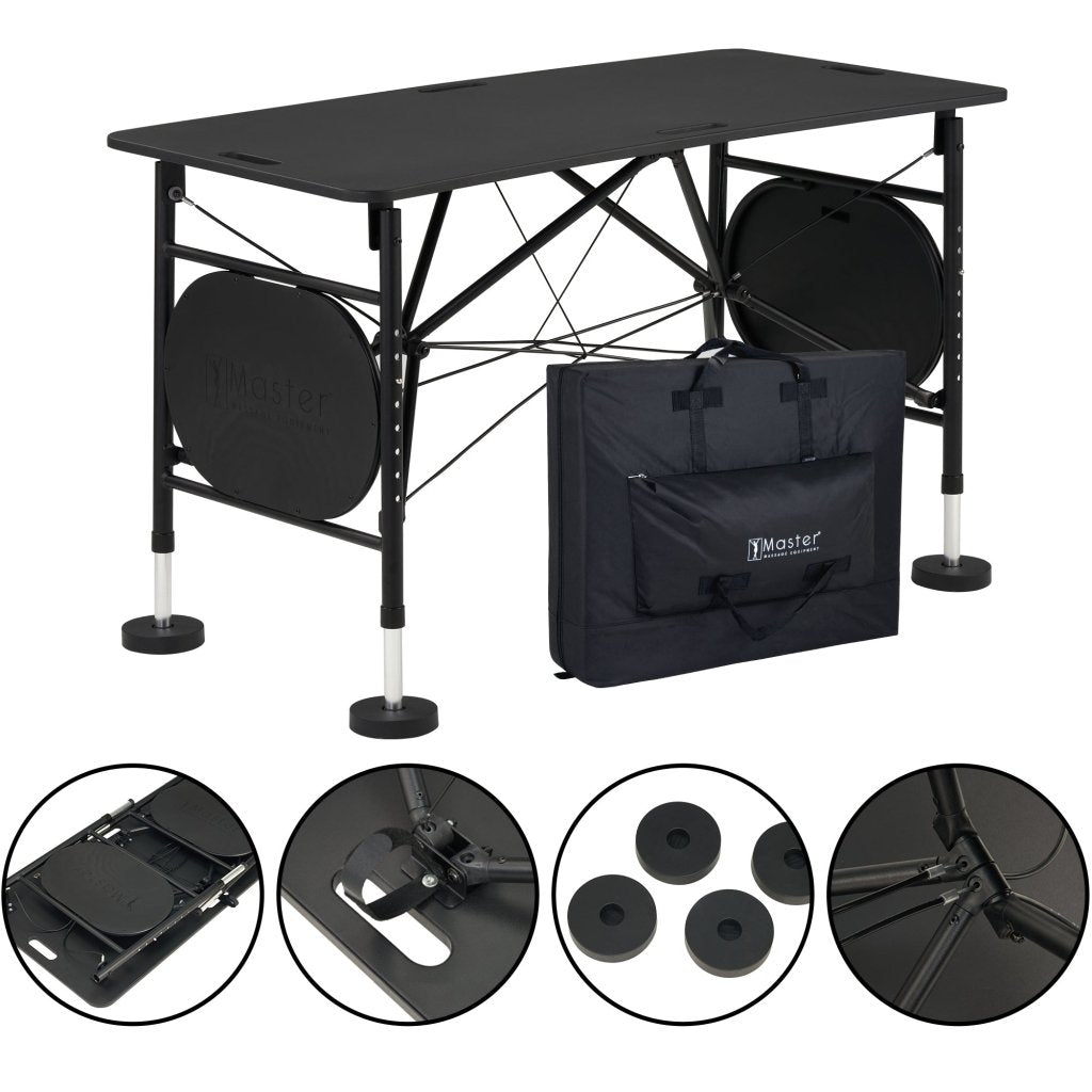 Foldable Portable Sports Recovery Station - Lightweight Athlete Support Hub & Kinesiology Taping Table (22lbs) for Training, Treatment & Rehabilitation - Perfect for Gyms, Clinics & Home Use