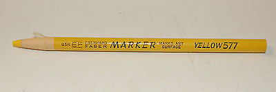 Eberhard Faber EF Self-Sharpening Marker Pencils - China Marker Yellow - New Unused - Perfect for Art, Drafting & Industrial Marking