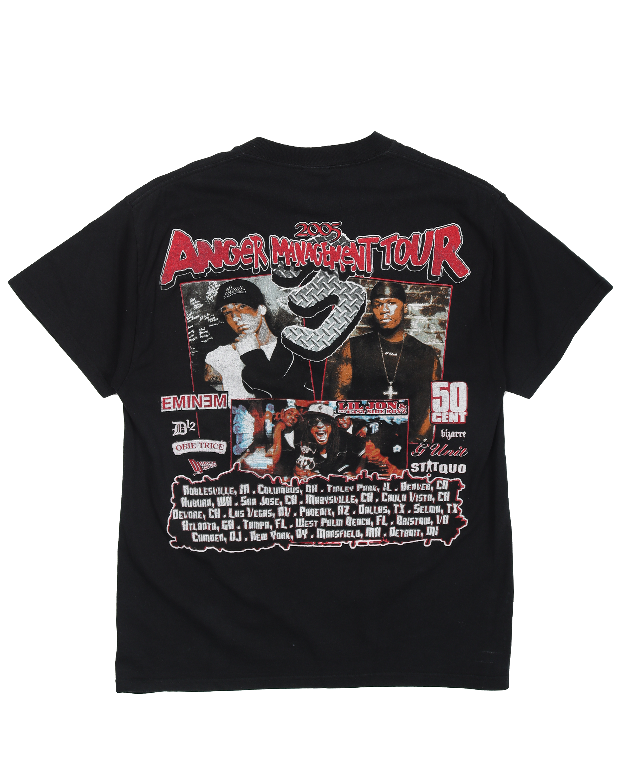 Anger Management Tour 2005 Vintage T-Shirt - Official Concert Merchandise for Rock Fans & Music Lovers