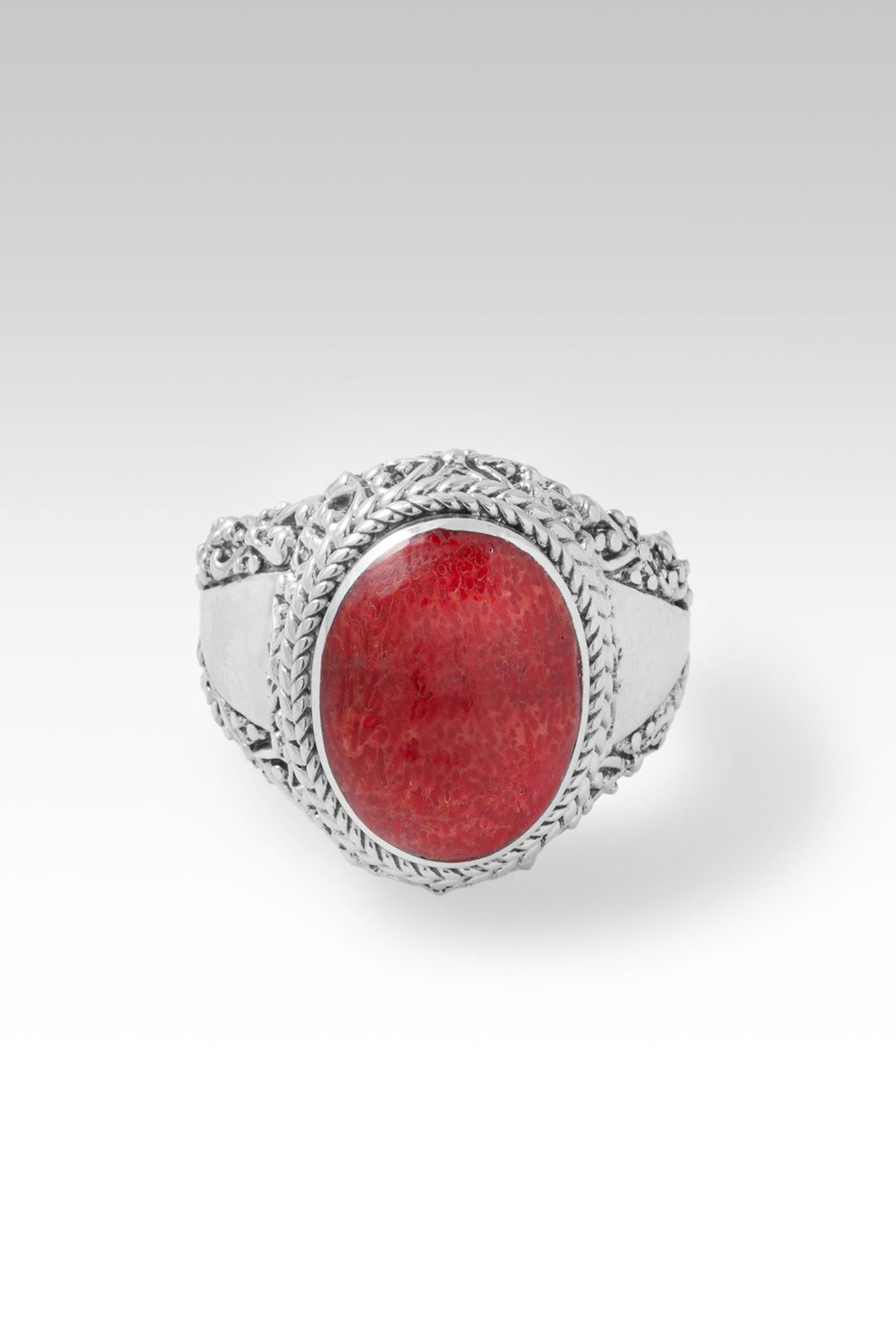 Journey of Enlightenment Ring™ - Handmade Red Sponge Coral Spiritual Jewelry for Meditation & Yoga | Unique Boho Chic Accessory for Women