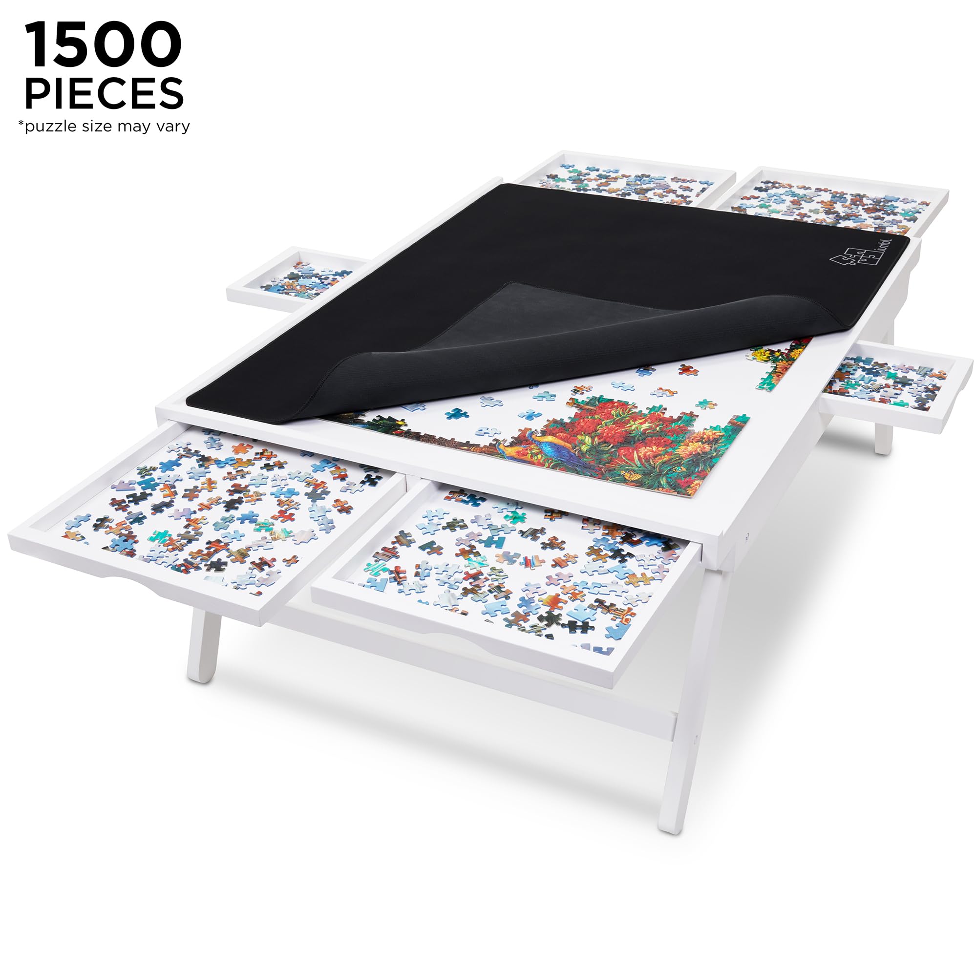 Jumbl 1500-Piece Puzzle Board with Cover - 27