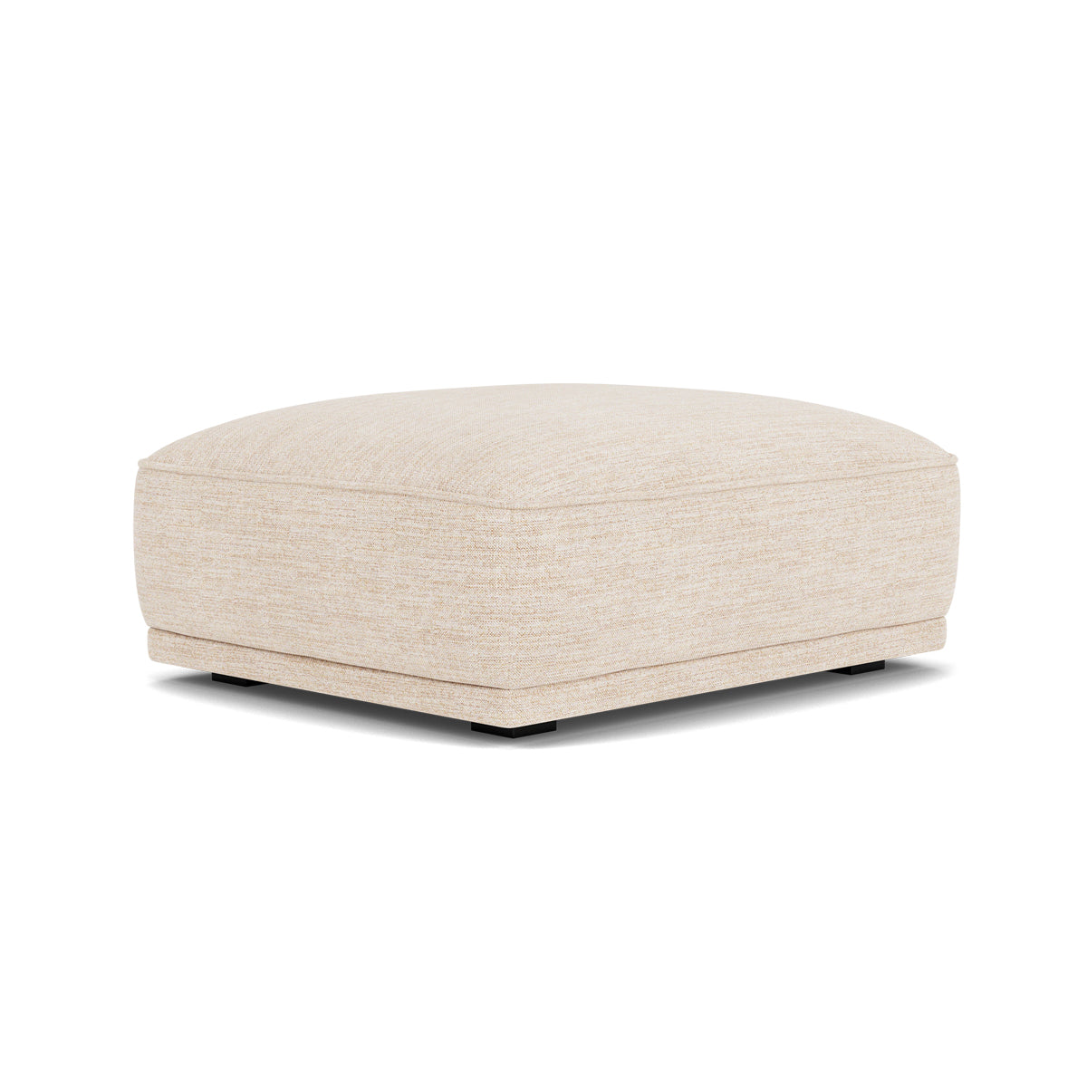 Leonora Fabric Storage Ottoman with Tufted Top - Stylish Footrest, Coffee Table & Extra Seating for Living Room, Bedroom & Dorm