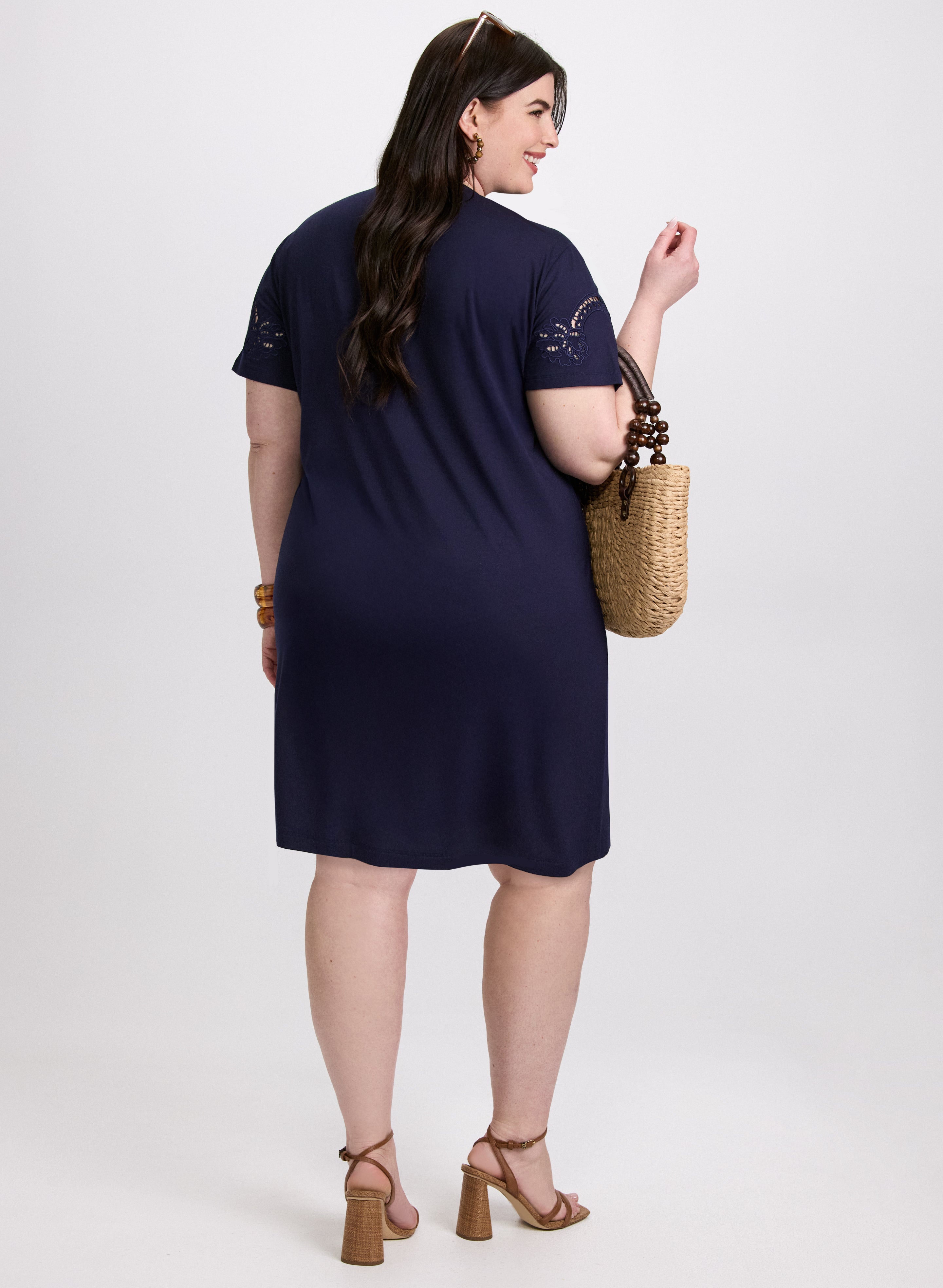 Stylish Cut Out T-Shirt Dress for Women - Trendy Casual Summer Outfit for Beach, Streetwear & Daily Wear
