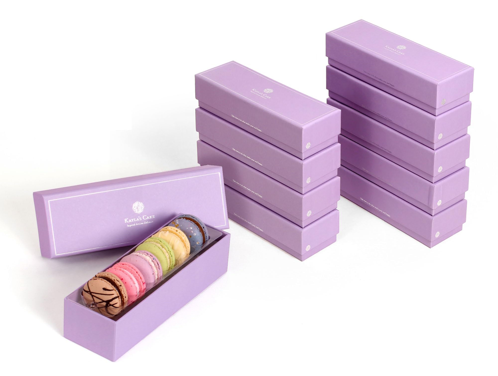Premium French Macarons Gift Box - 6 Signature Flavors (Pack of 10) | Gourmet Chocolate Cookies & Desserts | Birthday, Holiday, Thank You Gift Baskets & Care Packages | Perfect for Parties, Corporate Gifts & Special Occasions