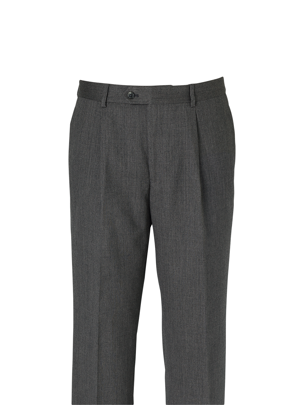 Premium Wool Single Pleated Dress Pants for Men - Classic Black Formal Trousers for Office, Business, and Special Occasions