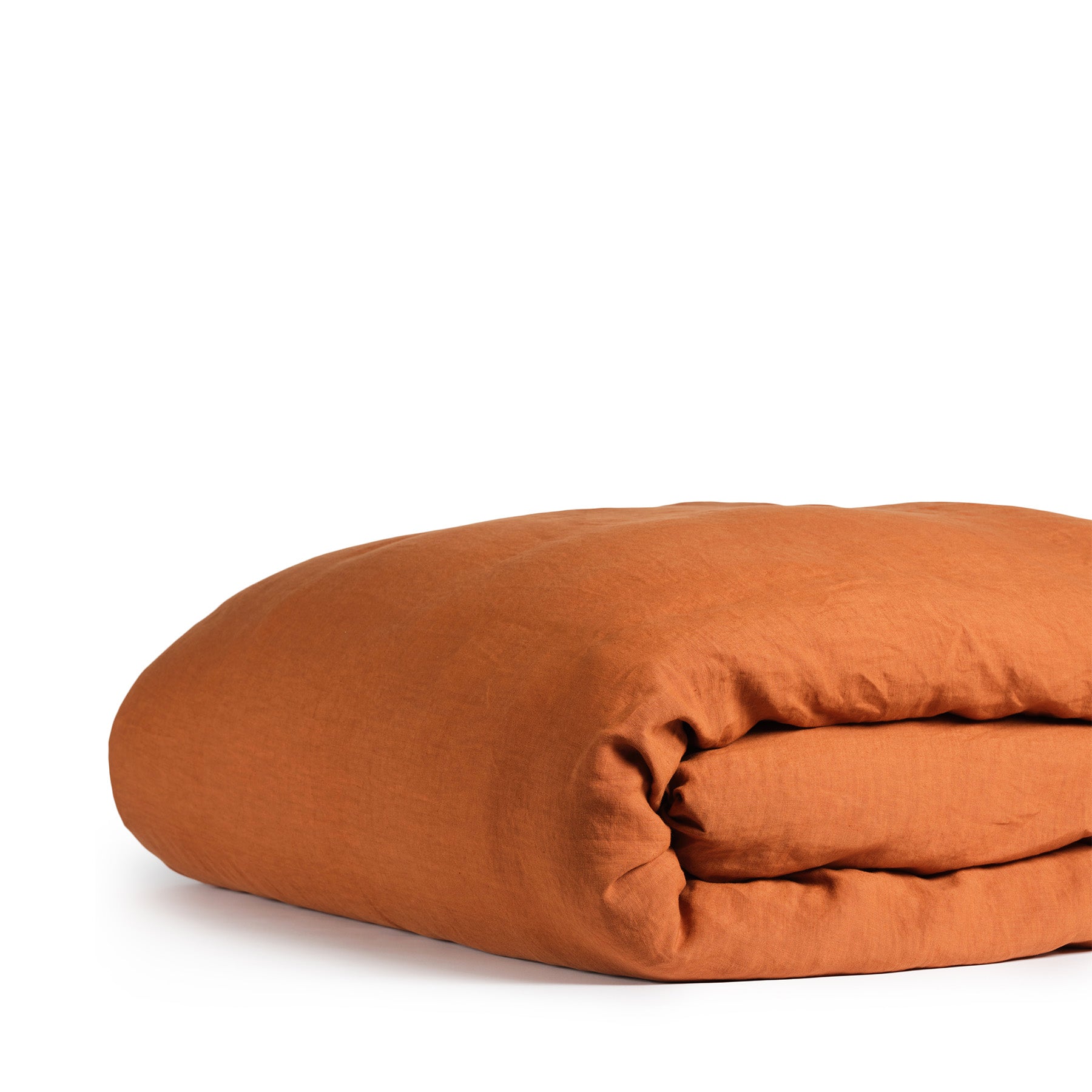 Premium Coccio Brown Linen Duvet Cover Set - Breathable & Soft Bedding for All Seasons - Perfect for Master Bedroom, Guest Room & Cozy Home Decor