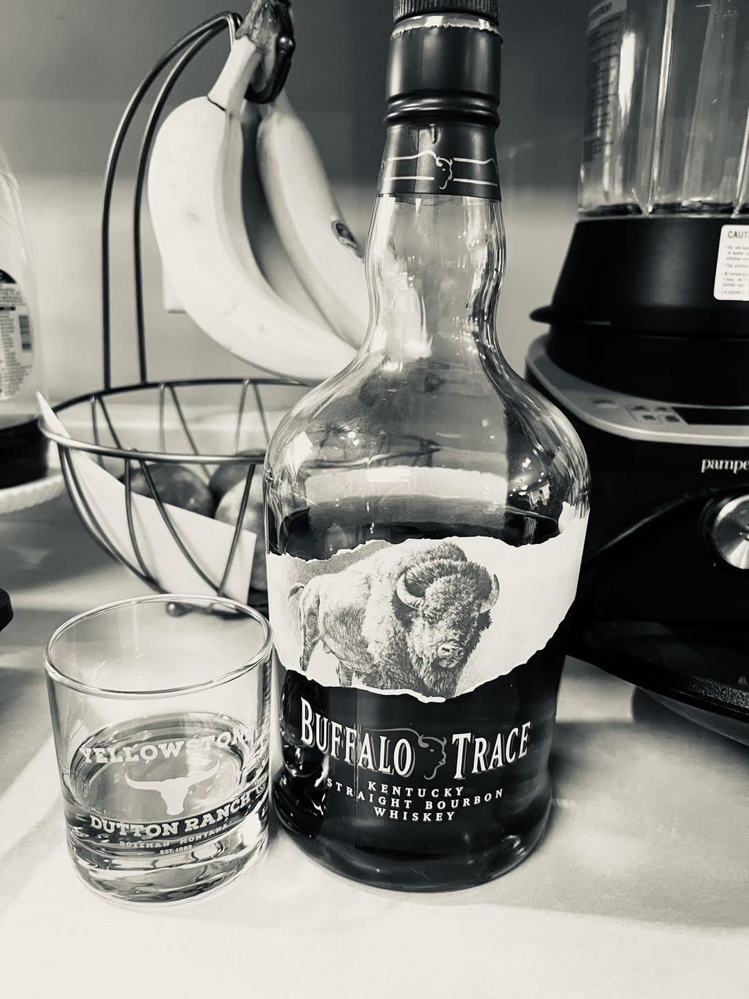 Yellowstone Dutton Ranch 5-Piece Whiskey Decanter Set with Glasses - Premium Gift Box Included | Perfect for Bourbon Lovers, Whiskey Tasting & Home Bar Decor