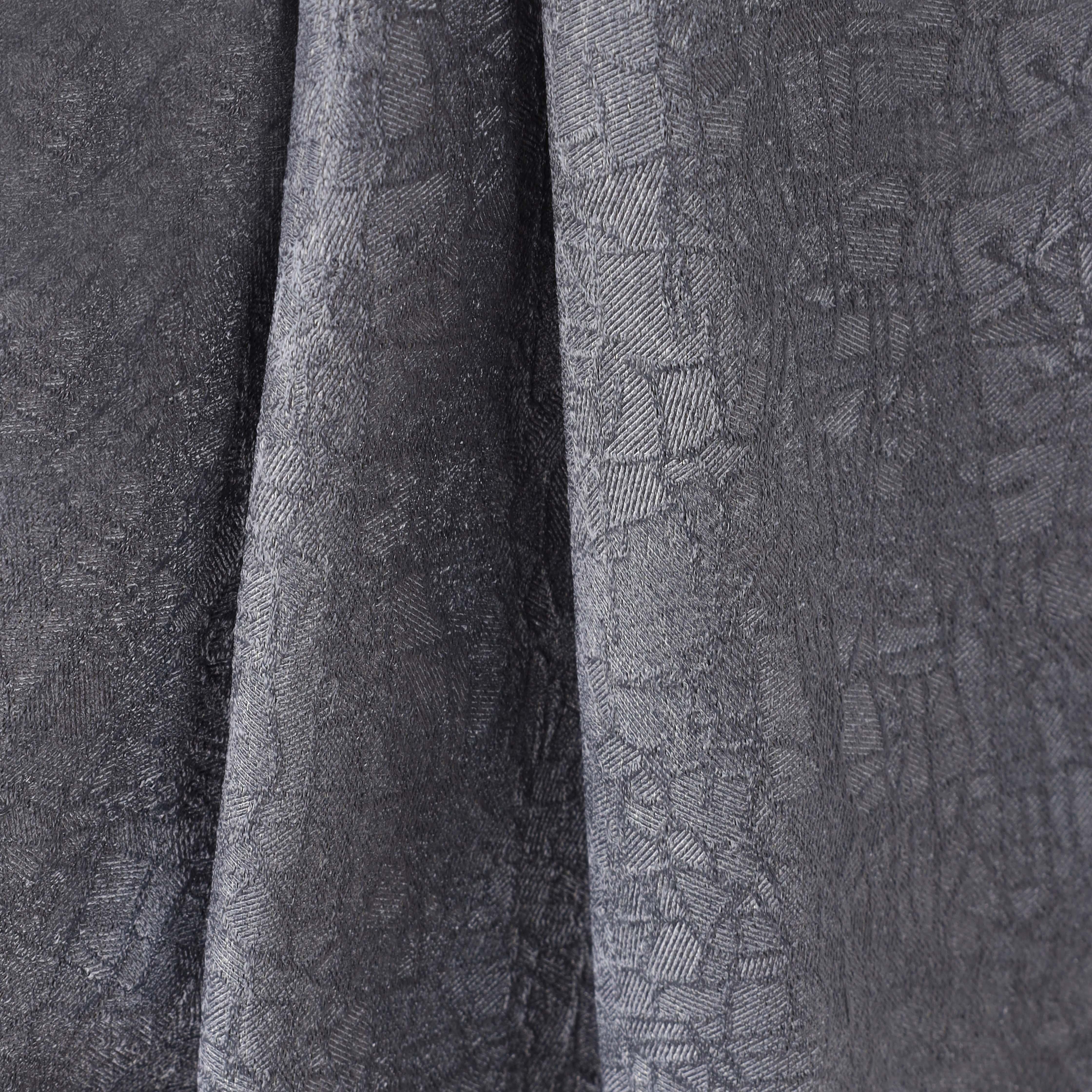 Blackout Thermal Insulated Grommet Curtain Panels Set - Solid Textured Fabric for Bedroom & Living Room - Noise Reducing & Light Blocking for Better Sleep & Privacy
