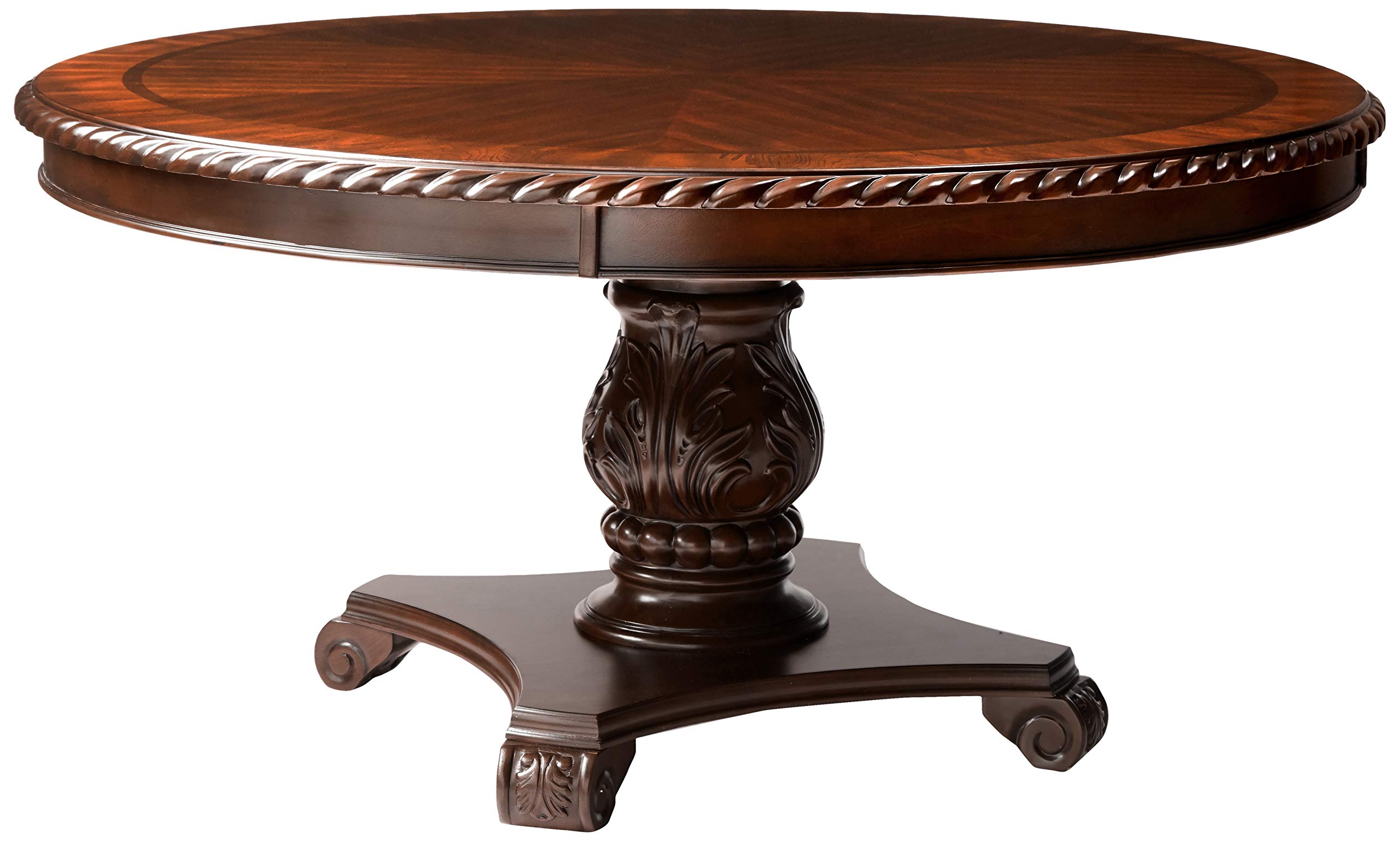 Furniture of America Evangelyn Round Dining Table - 42 Inch Modern Kitchen Table for Small Spaces - Perfect for Breakfast Nook, Apartment Dining, and Cozy Family Meals