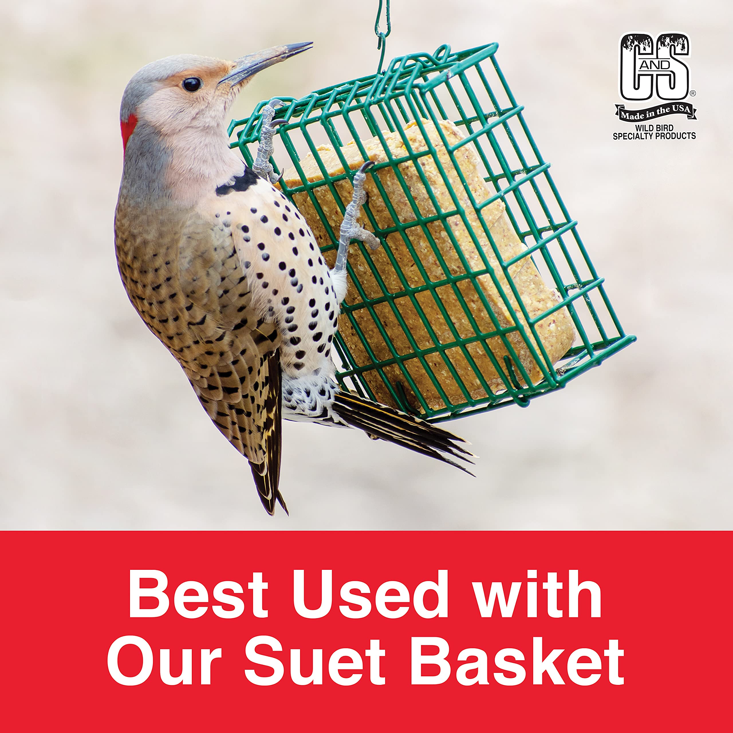 **C&S High Energy Delight No Melt Suet Dough - 11oz (Pack of 12) - Premium Bird Food for Wild Birds, Woodpeckers & Chickadees - Ideal for Backyard Bird Feeding & Wildlife Attraction**