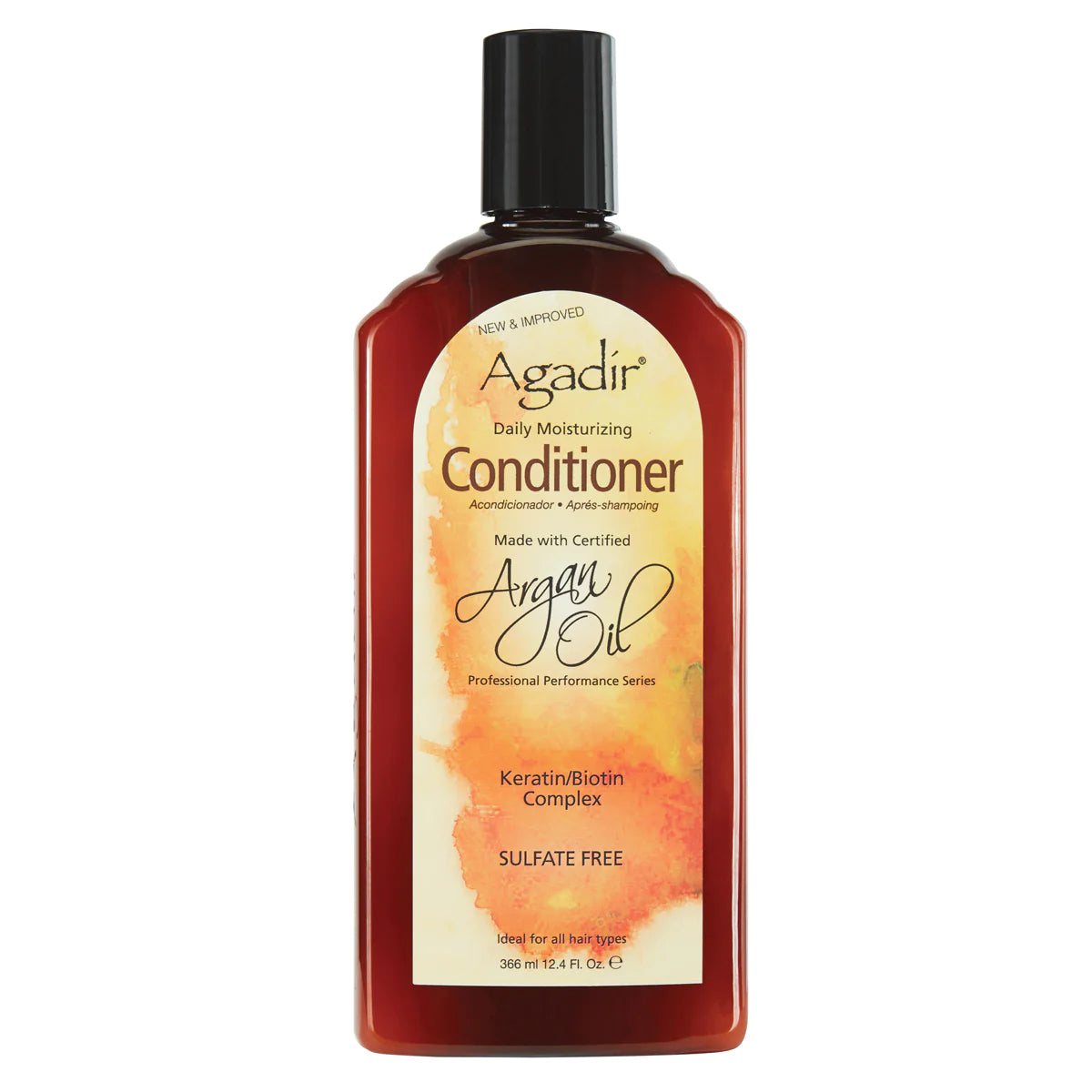 Agadir Argan Oil Daily Moisturizing Conditioner 12.4oz - Hydrating Hair Treatment for Dry, Damaged Hair - Sulfate Free & Vegan - Salon Quality Leave-In Conditioner for Smooth, Shiny Hair at Home or On The Go