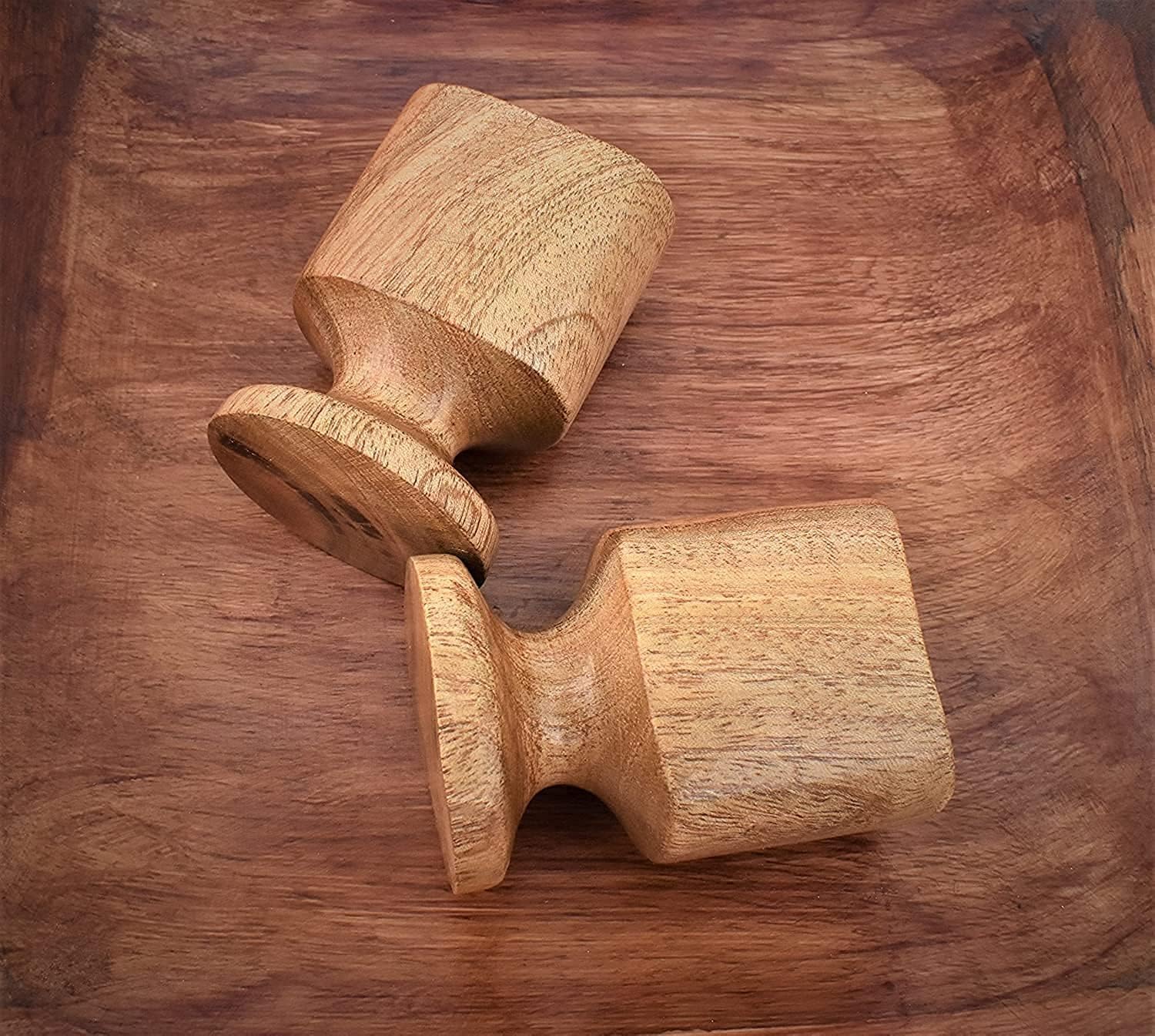 Organic Neem Wood Eye Wash Cups Set of 2 - Ayurvedic Eye Rinse Cleanser for Natural Healing & Comfortable Eye Care - Perfect for Daily Eye Hygiene, Allergy Relief & Ayurvedic Therapy