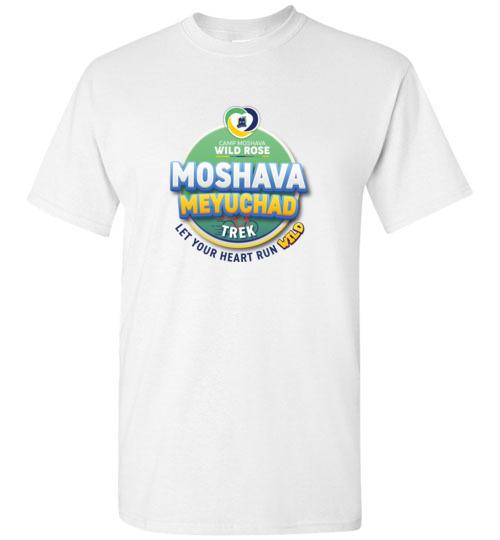Moshava Wild Rose Short Sleeve Two-Sided Graphic T-Shirt for Women - Soft Cotton Casual Tee for Hiking, Travel & Outdoor Adventures