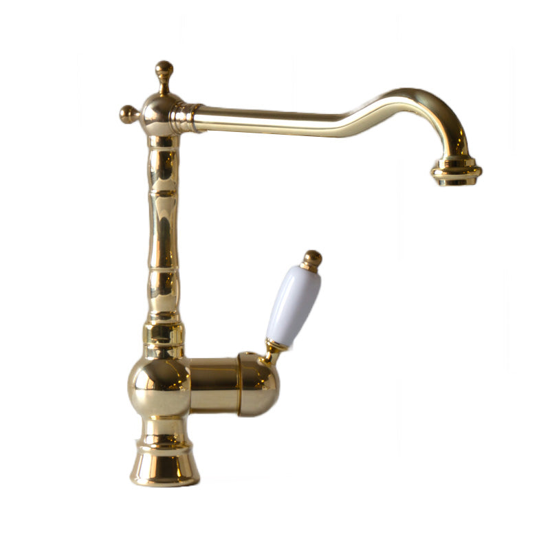 Nottingham Brass Kitchen Faucet - High-Quality Mixer Tap for Modern & Traditional Kitchens - Perfect for Cooking, Washing Dishes & Home Renovation