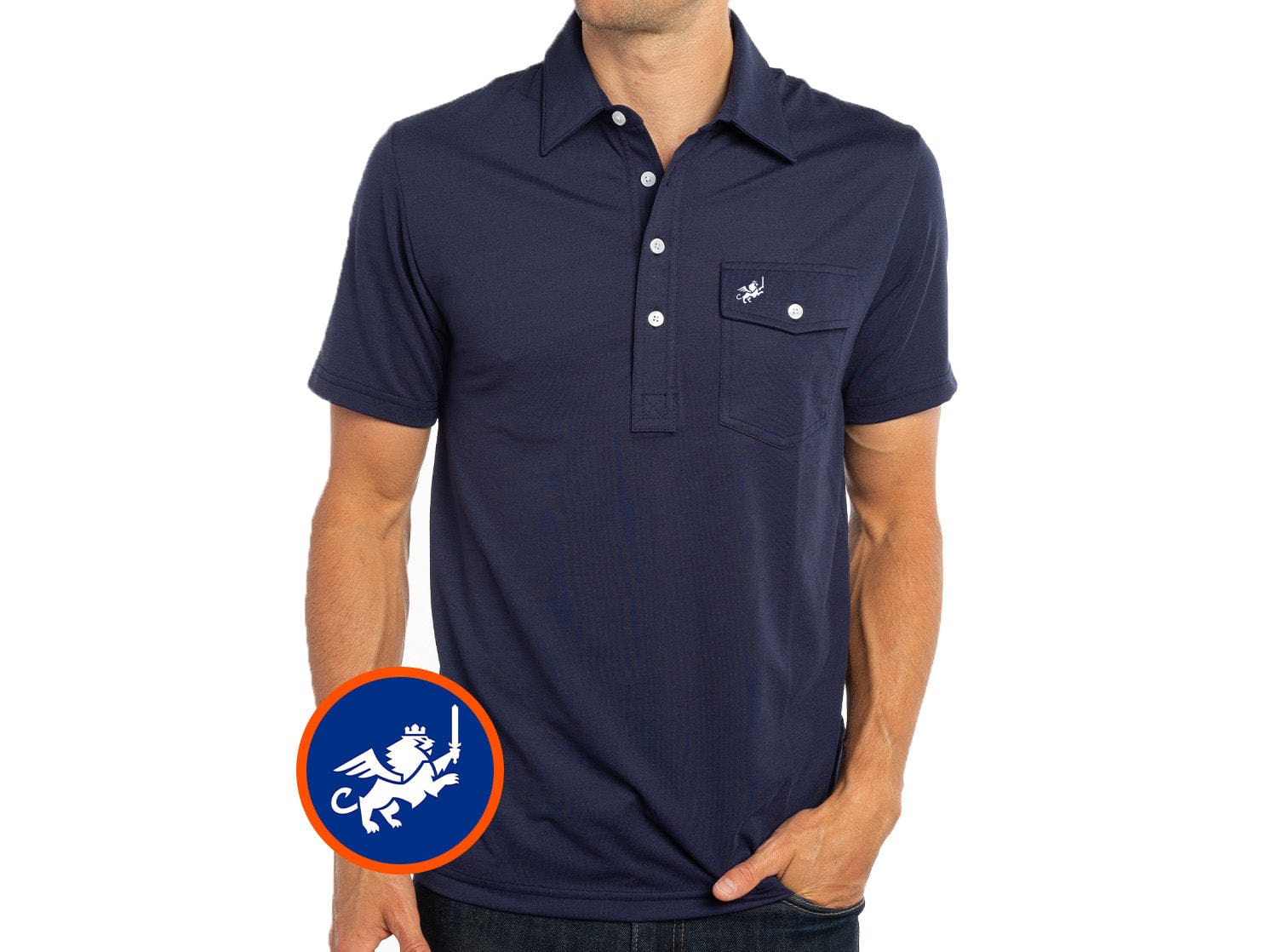 FC Cincinnati Performance Players Shirt - Lion Design Navy Blue Soccer Jersey for Men - Perfect for Matchdays, Training & Fan Support