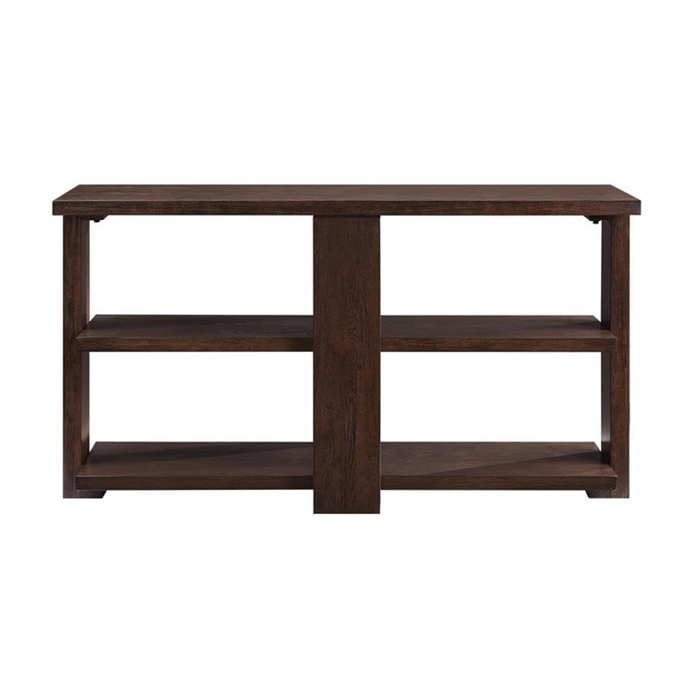 Acme Niamey 2-Shelf Wooden Console Table for Living Room - Cherry Finish | Perfect for Entryway, Hallway & Home Decor