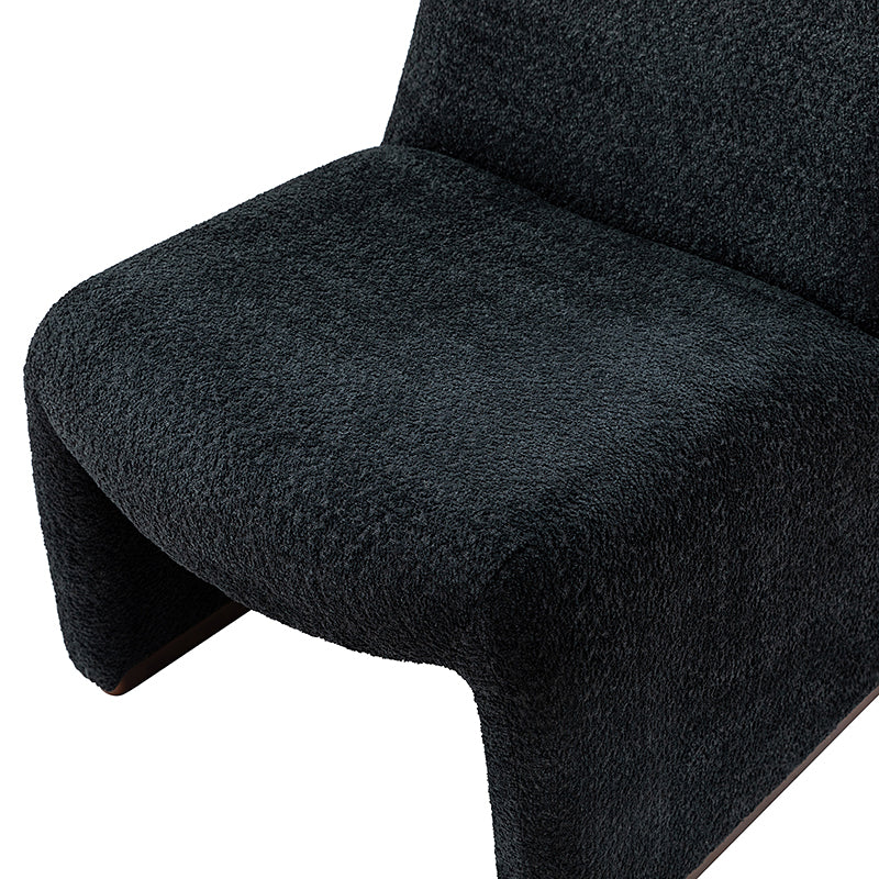 Ludwig Side Chair - Modern Dining Chair with Wooden Legs & Upholstered Seat - Perfect for Kitchen, Dining Room, and Office Use