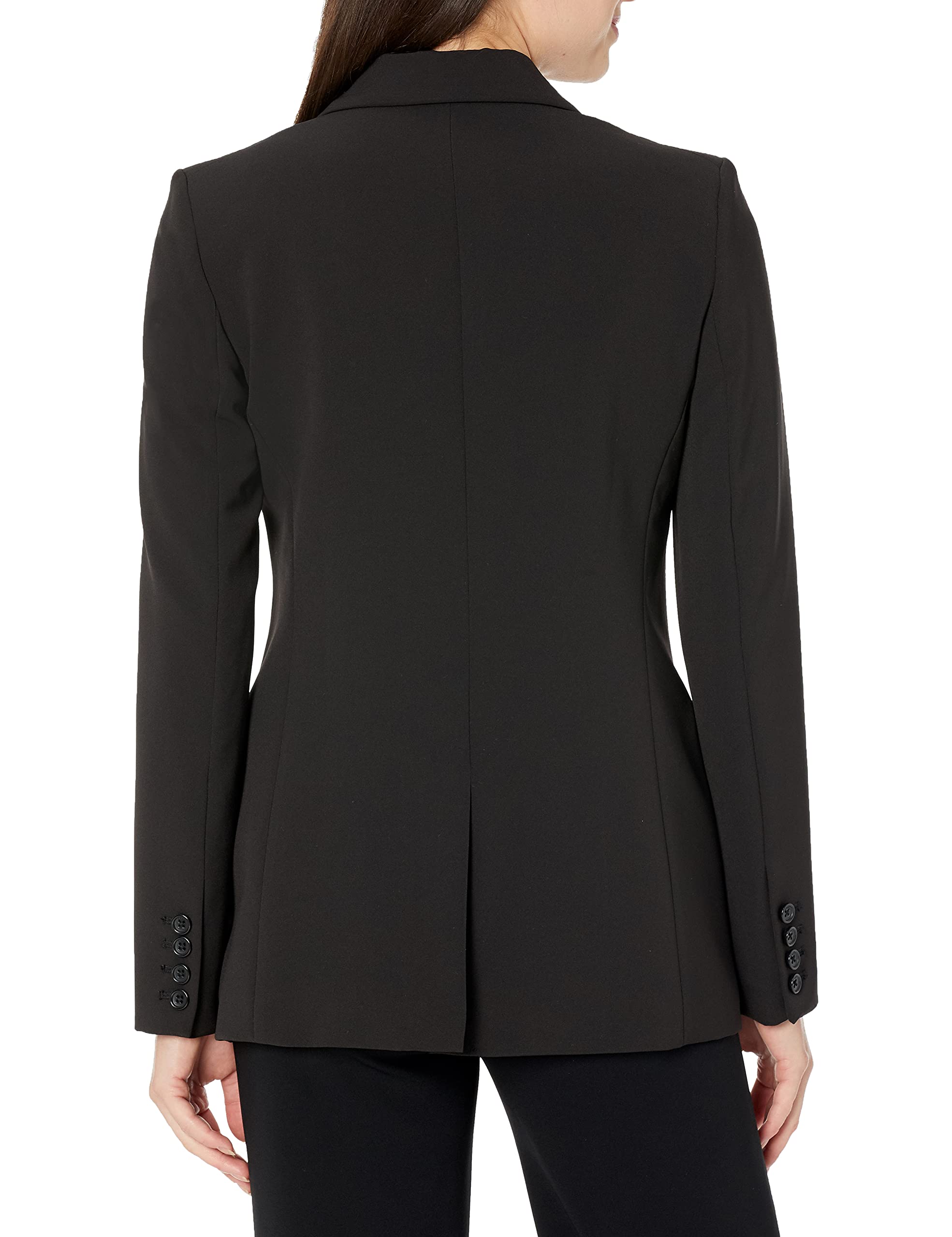 DKNY Women's Long Sleeve Blazer Jacket - Classic Tailored Office Wear for Professional Women | Perfect for Business Meetings, Work Attire & Formal Occasions