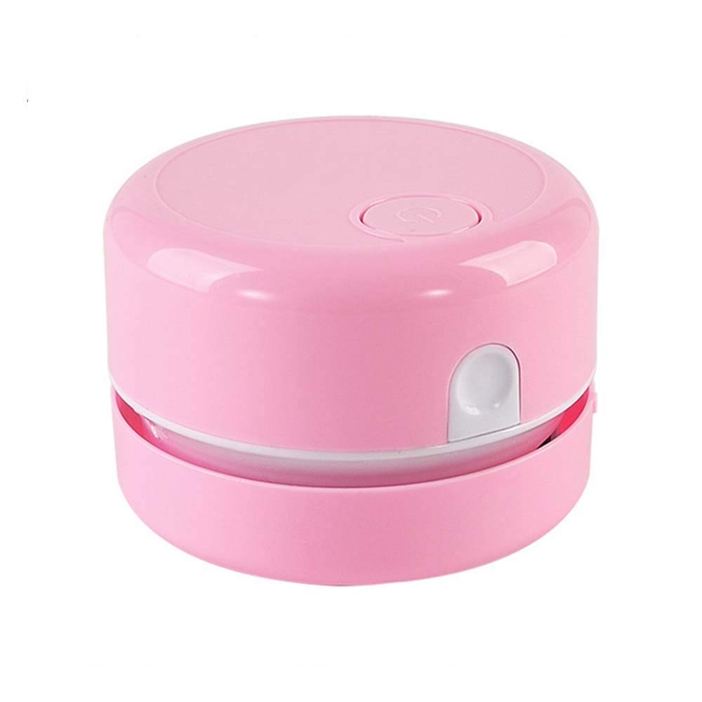 LYMQY Mini Handheld Vacuum Cleaner - Portable Desktop Dust Cleaner, Electric Suction Eraser for Home, Office & Car (Pink) | Perfect for Cleaning Keyboards, Desks, Cars & Small Spaces
