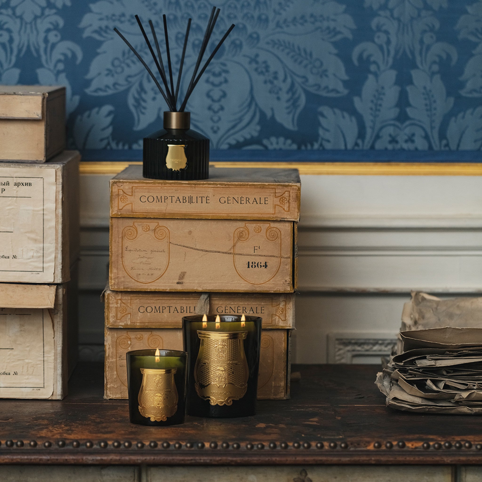 Luxury Cire Trudon Ernesto Scented Candle - Handcrafted in France with Premium Fragrance for Home Decor, Romantic Dinners & Relaxation