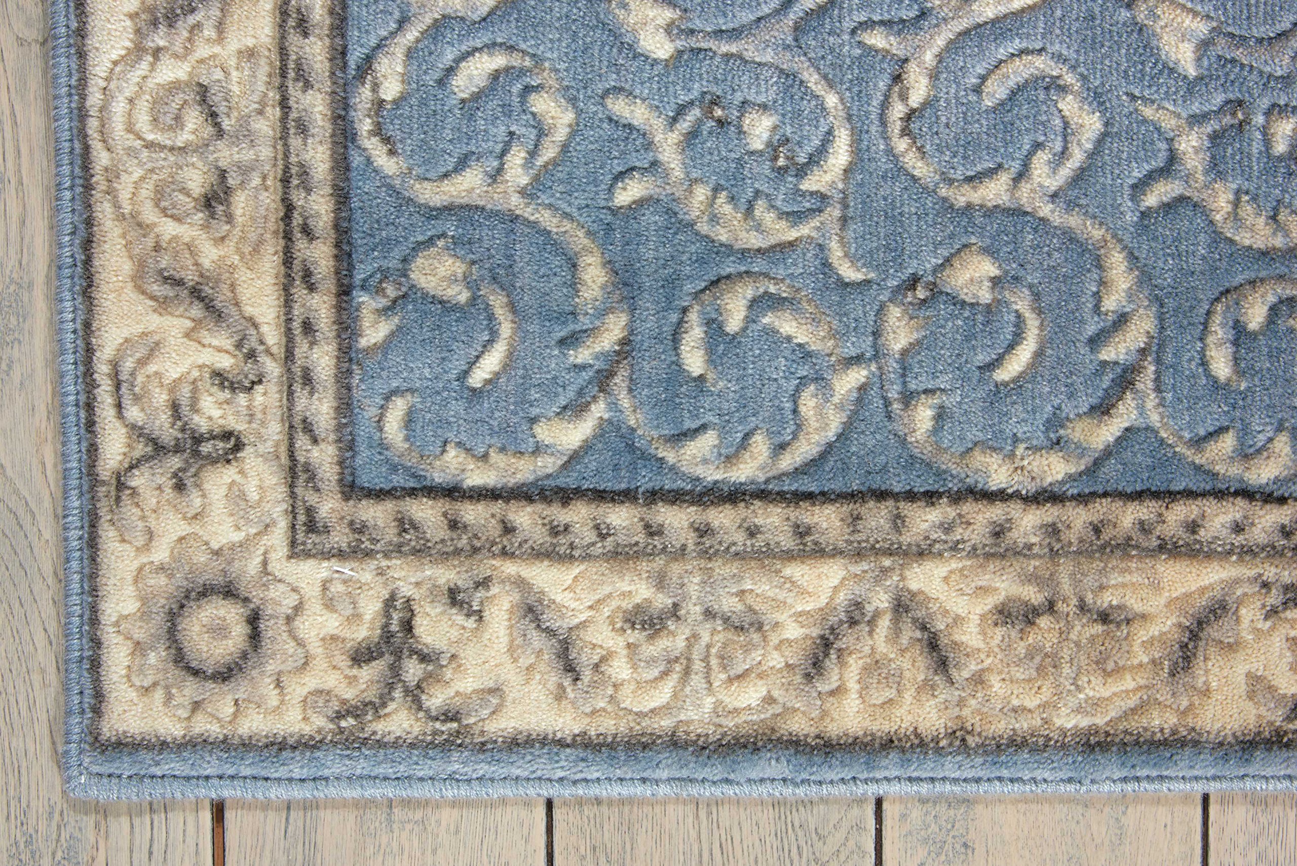 Nourison Somerset Traditional Light Blue 2' x 2'9