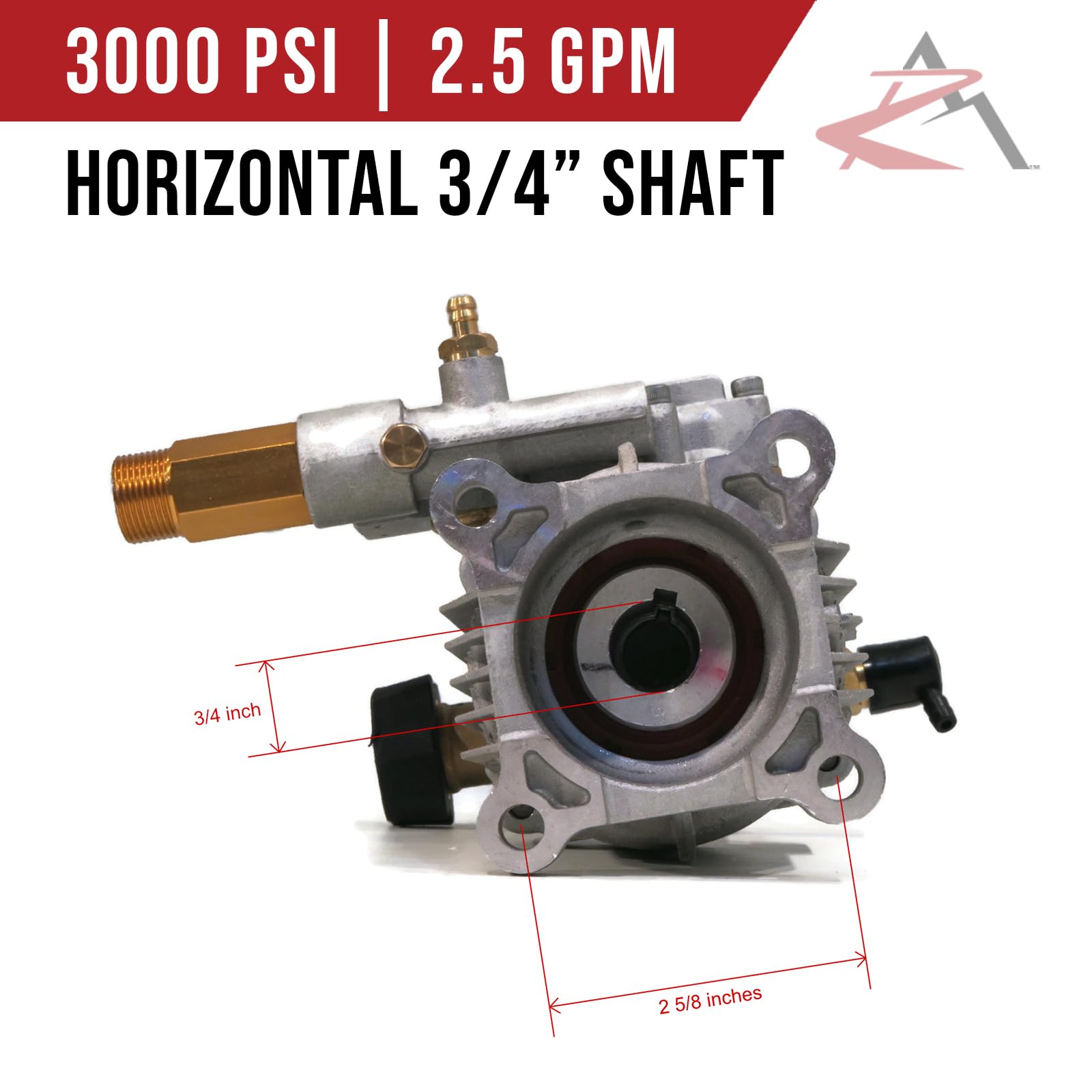 Himore 3000 PSI High Pressure Water Pump Replacement for Sears Craftsman 580.767300 1545-0 - Perfect for Home Cleaning, Car Washing, and Outdoor Maintenance