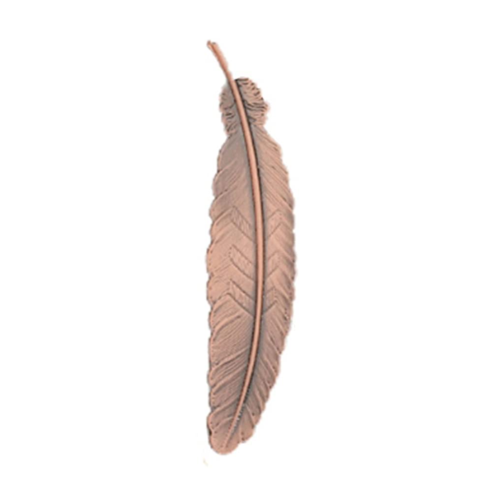 8-Piece Vintage Metal Feather Bookmarks Set - Elegant Feather-Shaped Bookmark for Adults & Kids - Perfect Gift for Book Lovers - Ideal for Reading, Journaling & Scrapbooking