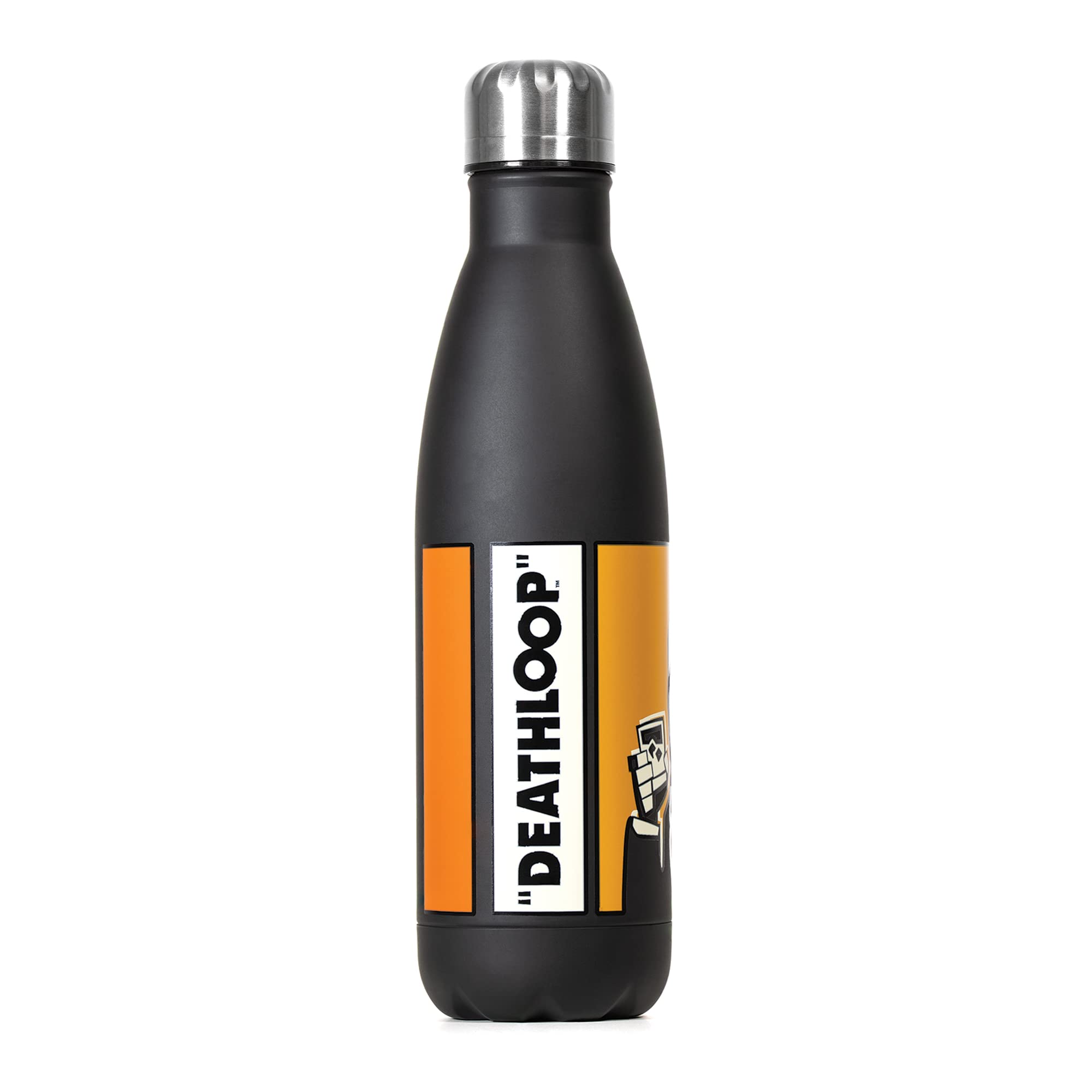 Numskull Official Deathloop Stainless Steel Water Bottle - Insulated, Leak-Proof, 20oz - Perfect for Gaming, Travel & Outdoor Adventures
