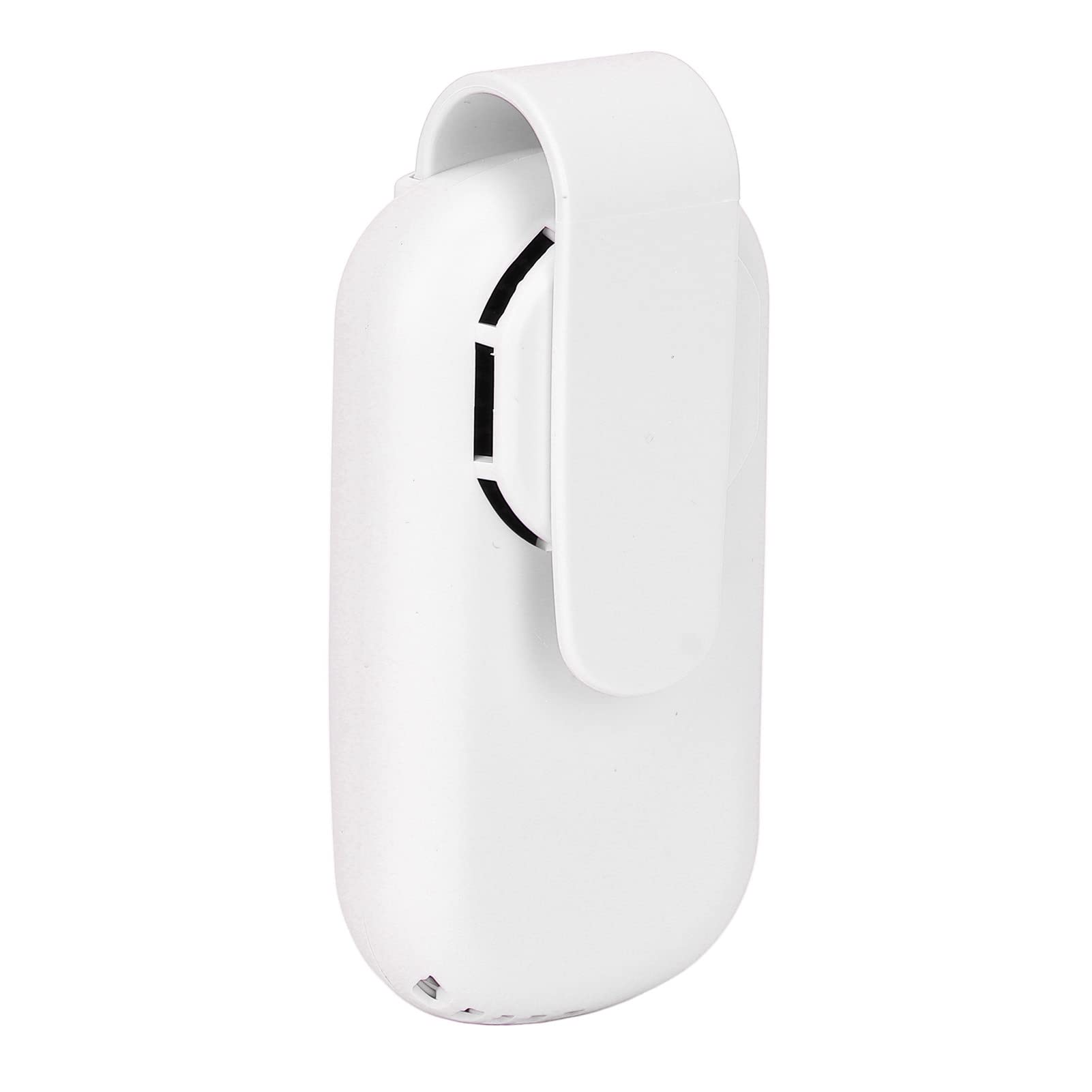 Face Mask Fan - Mini Wearable Cooling Fan with Clip, Portable 2-Speed Rechargeable Quiet Air Fan (300mAh, White) for Outdoor, Travel, Hiking & Summer Activities