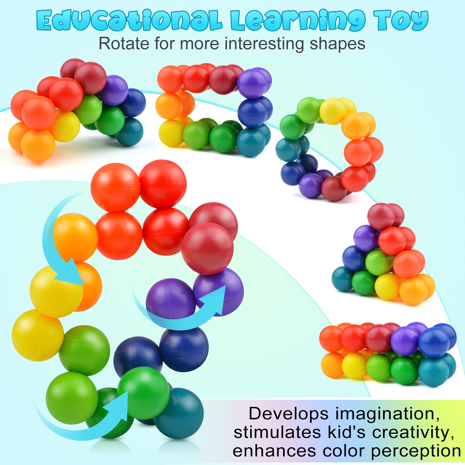 2PCS Autism Sensory Toys for Kids & Adults - Stress Relief Fidget Toys for Children with Autism Ages 3-7, Calming Sensory Toys for Toddlers 3-4 - Perfect Travel Toys, Stocking Stuffers & Birthday Gifts for Kids with Special Needs (Great for Classroom, Therapy & Home Use)
